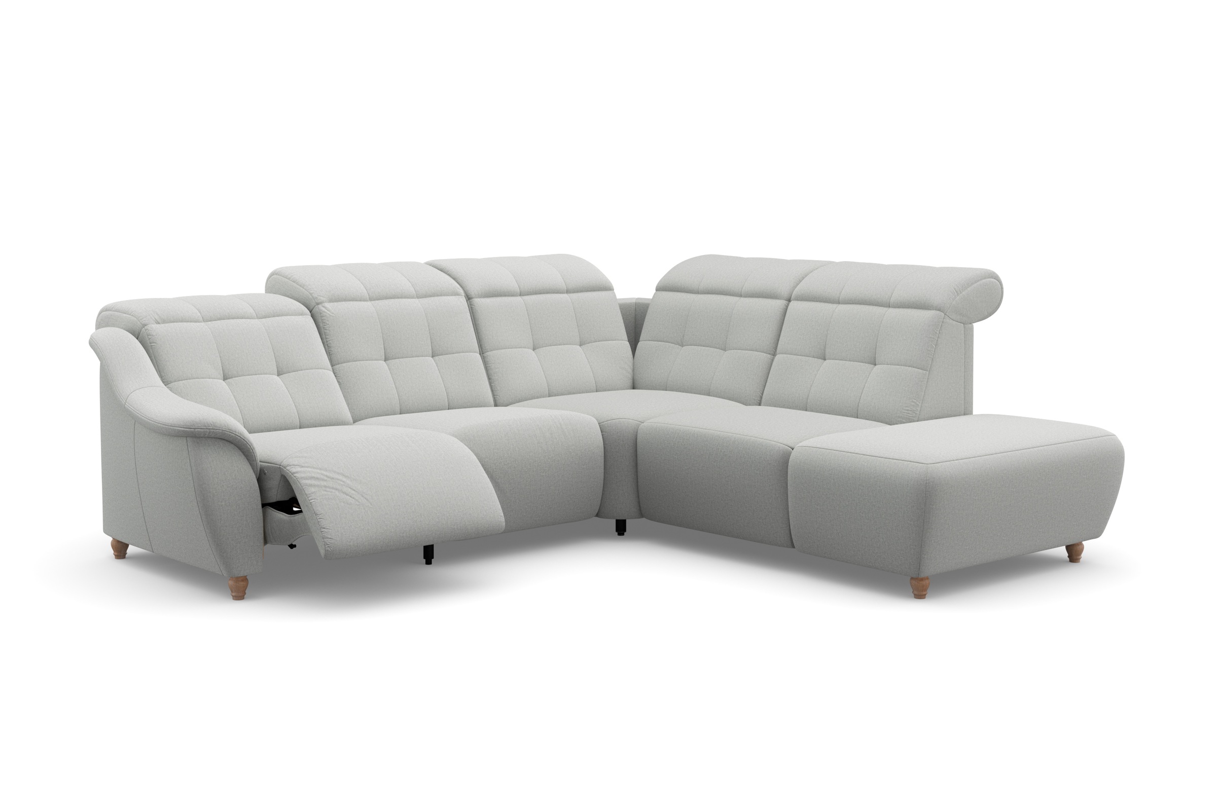 Home affaire Ecksofa »Boston L-Form«, Kopfteilverstellung an jeder Sitzfläche, wahlweise Relaxfunktion