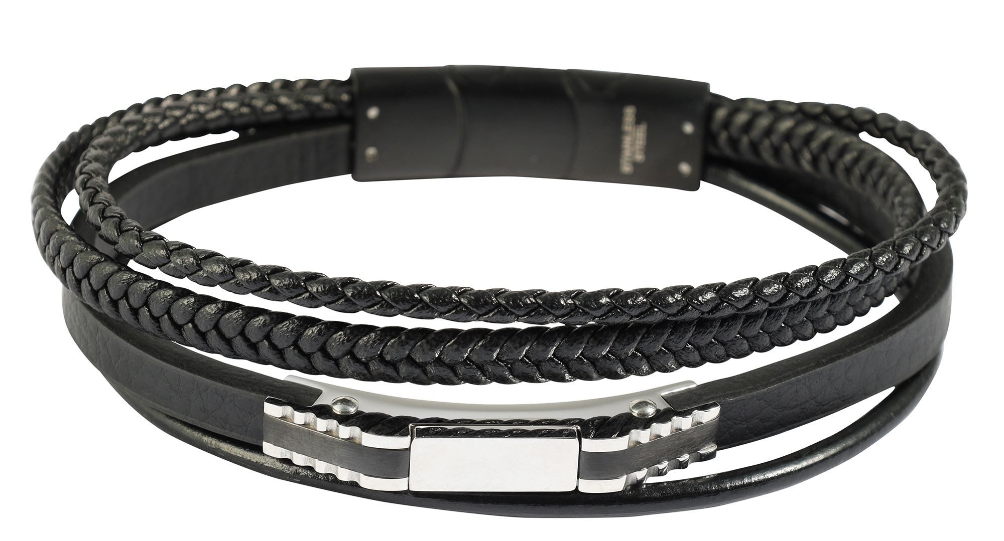 Adelia´s Lederarmband »Herren Armband ¿ Lederarmband aus Leder 21 cm«