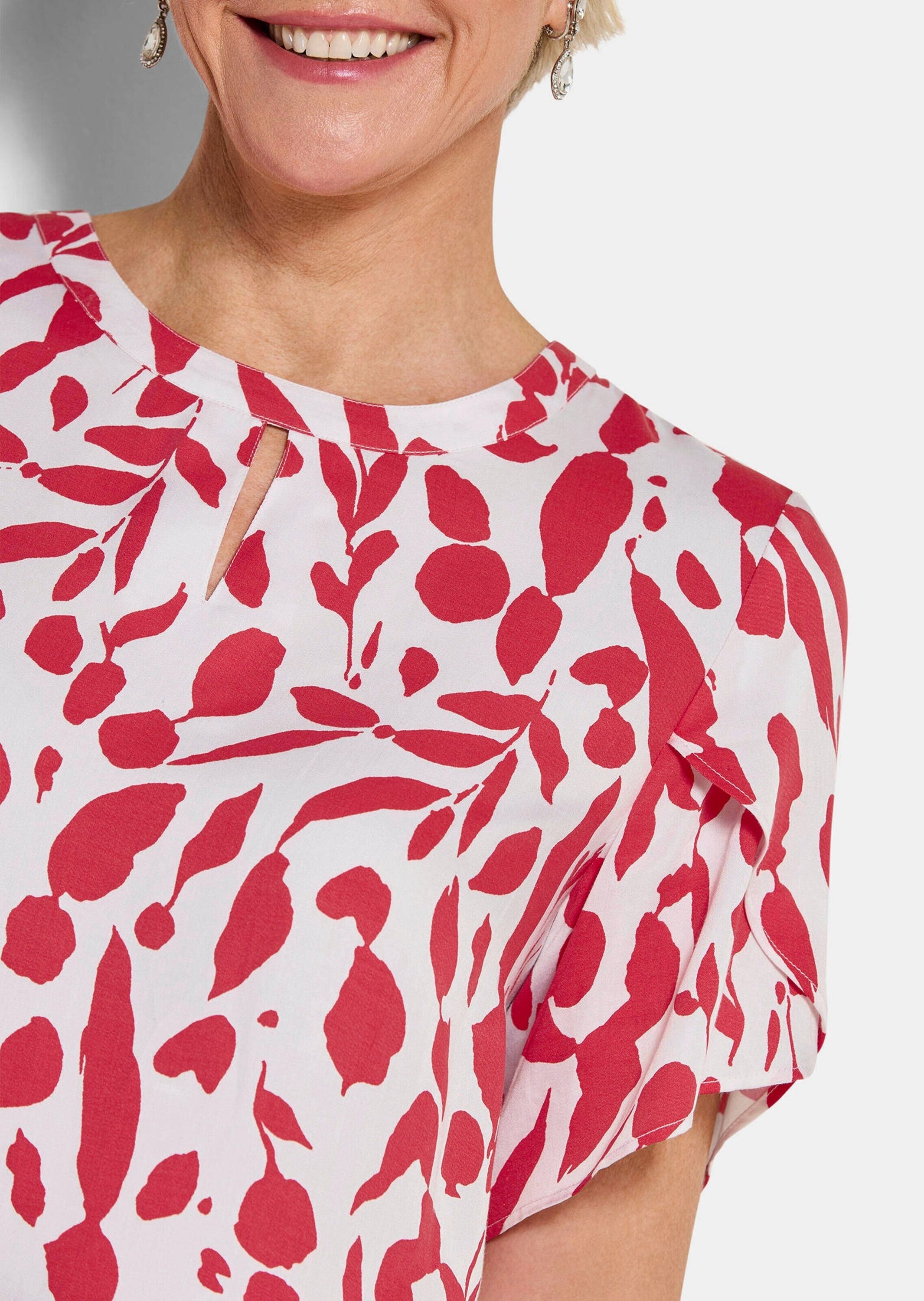 GOLDNER Satinbluse »Elegante Bluse mit Tulpenärmeln«