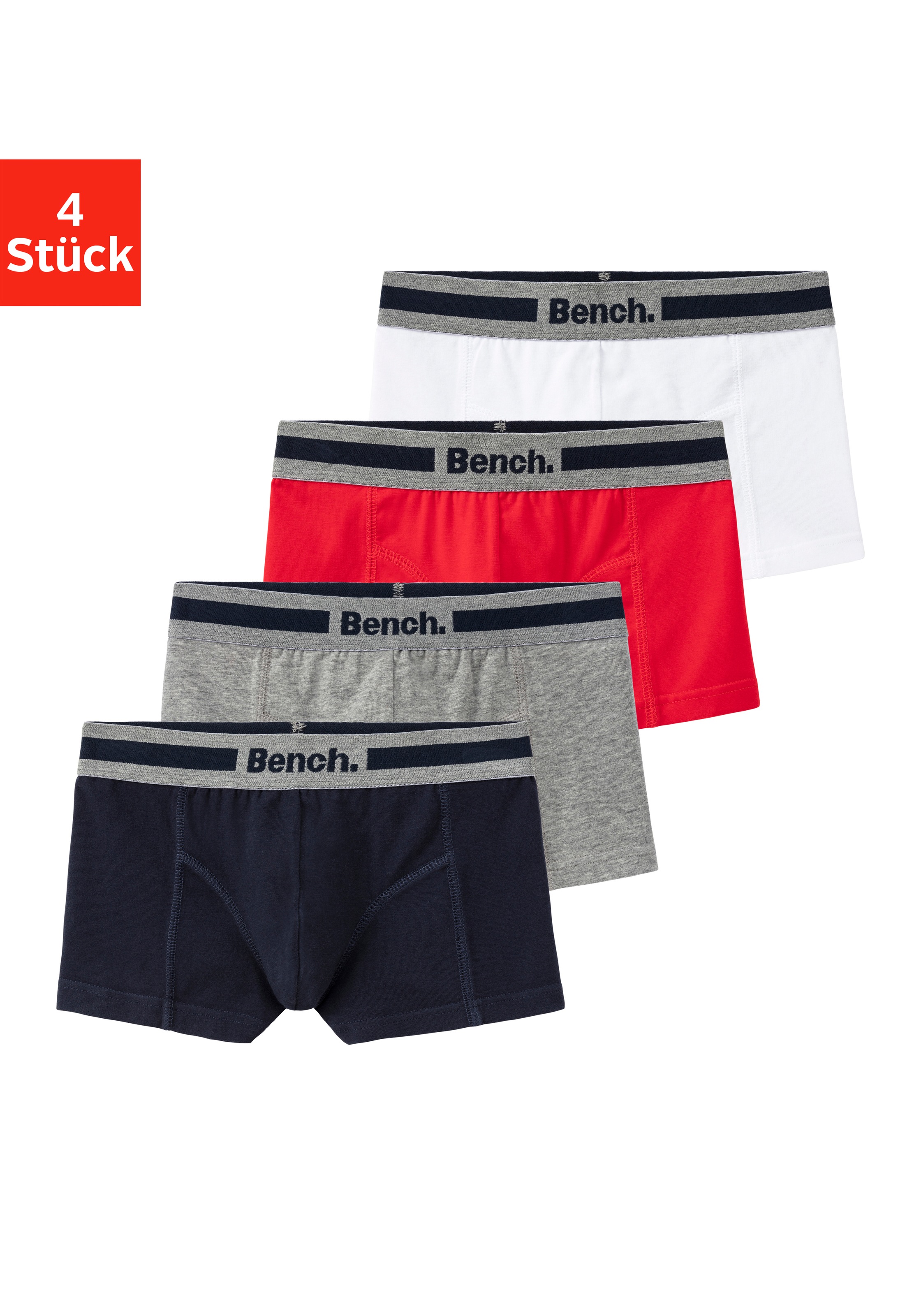 Bench. Boxer, (Packung, 4 St.), mit Overlock-Nähten vorn kaufen