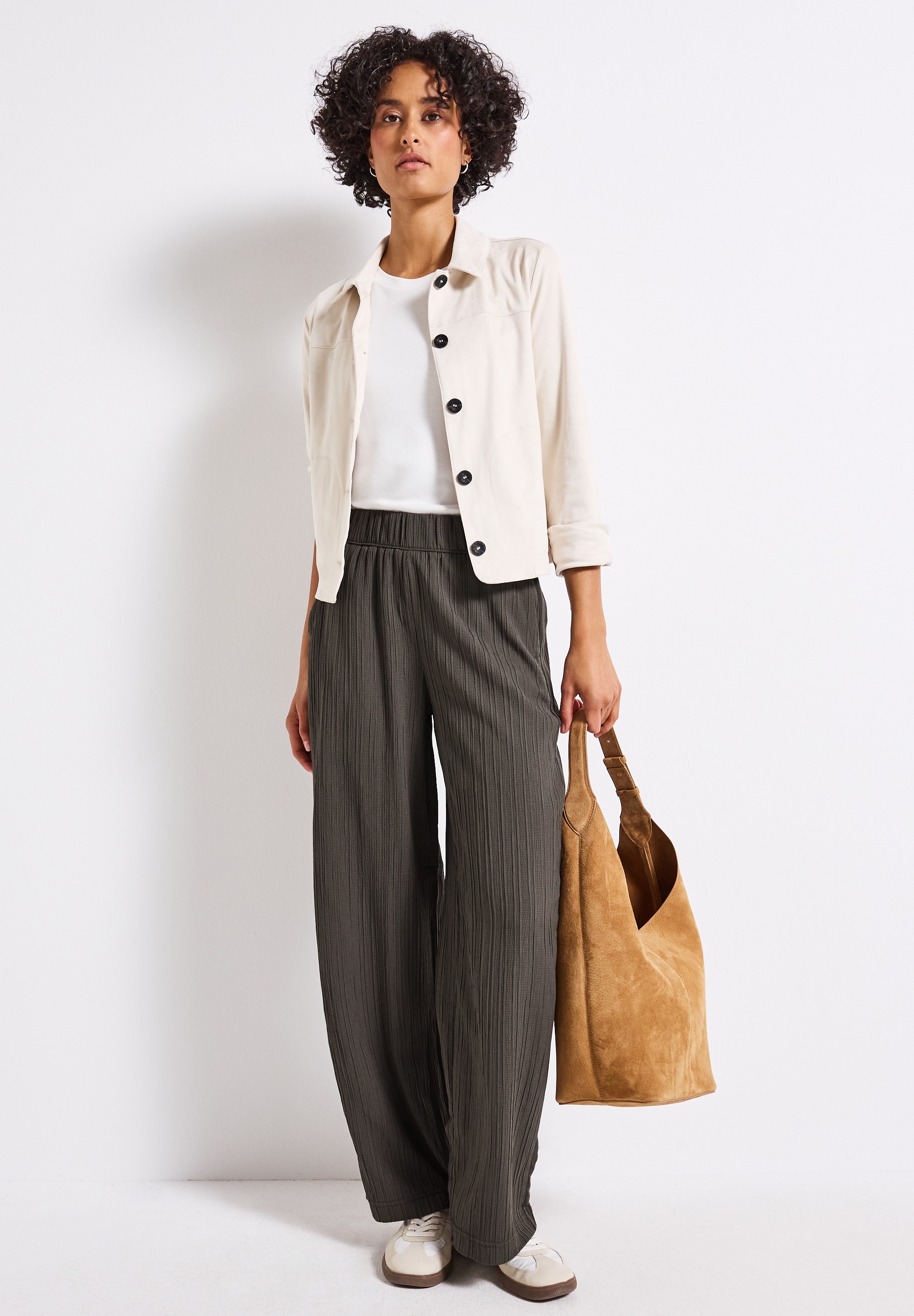 STREET ONE Stoffhose, Sommerhose mit elastischem Bund