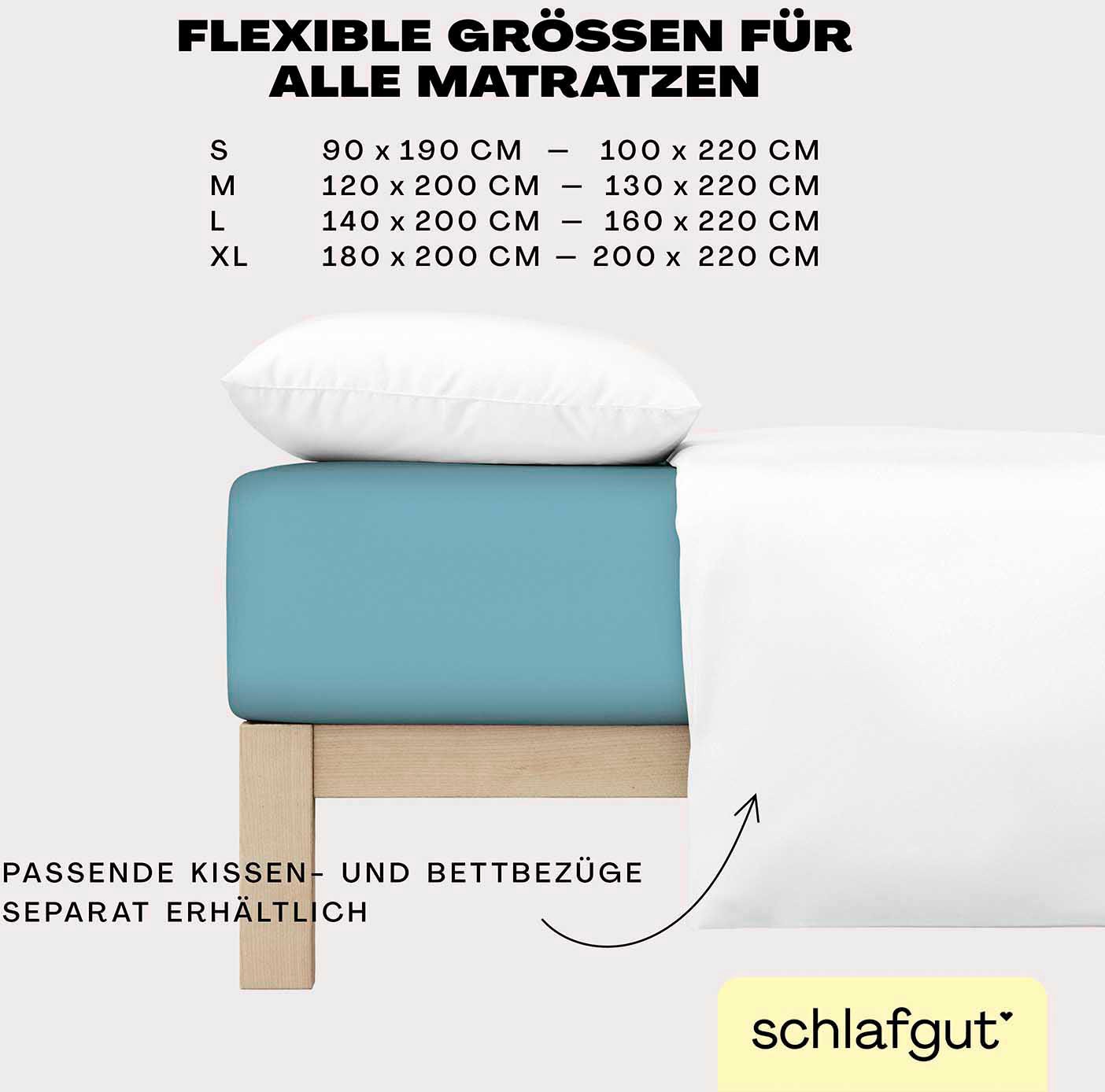 Schlafgut Spannbettlaken »EASY Jersey Elasthan«, MADE IN GREEN by OEKO-TEX®