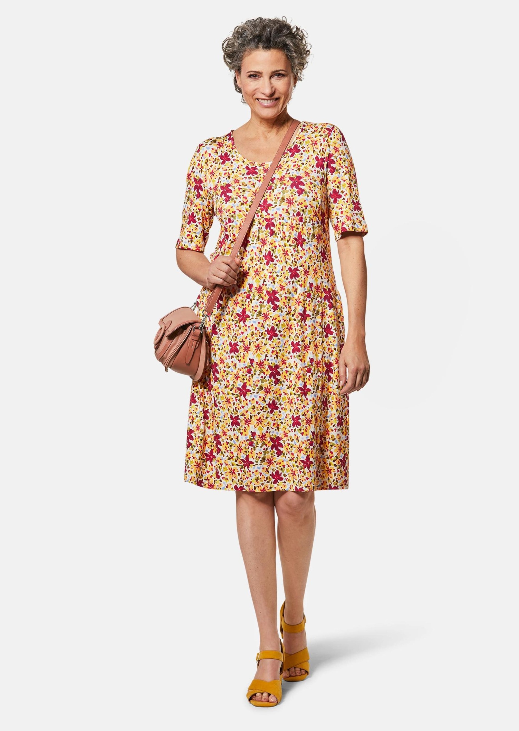 GOLDNER Druckkleid »Elastisches Jerseykleid mit modischem Druck«