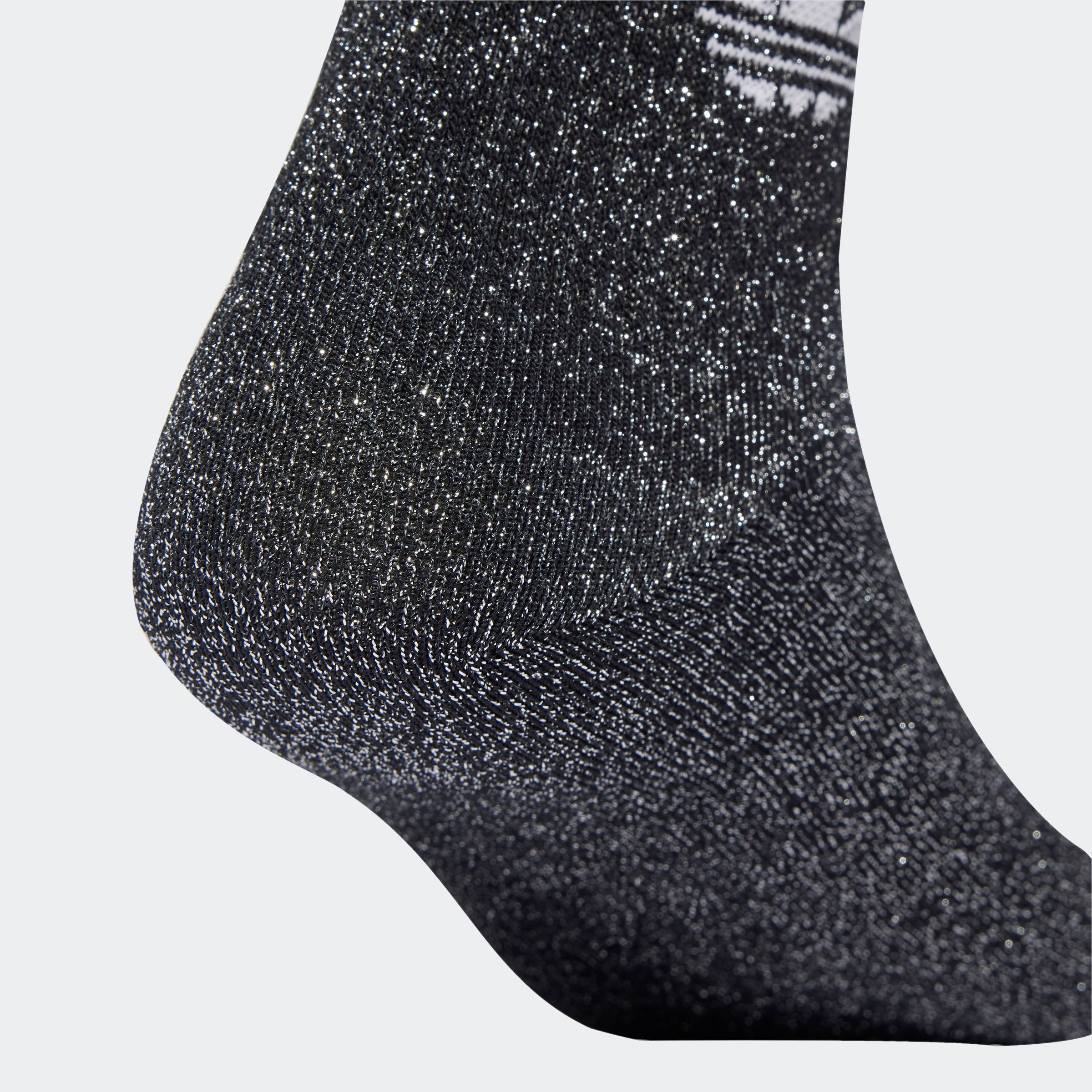 adidas Originals Sportsocken »3-STREIFEN GLITZER CREW, 2 PAAR« 2 Paar tlg. für Laufen, mit Rippbündchen, mit Glitzer auf 3-Streifen und Trefoil