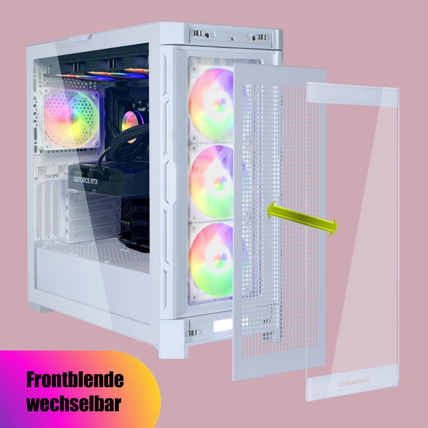 Cougar Gaming-PC »DUOFACE PRO WT 7467«, Windows 11, DDR5 RAM