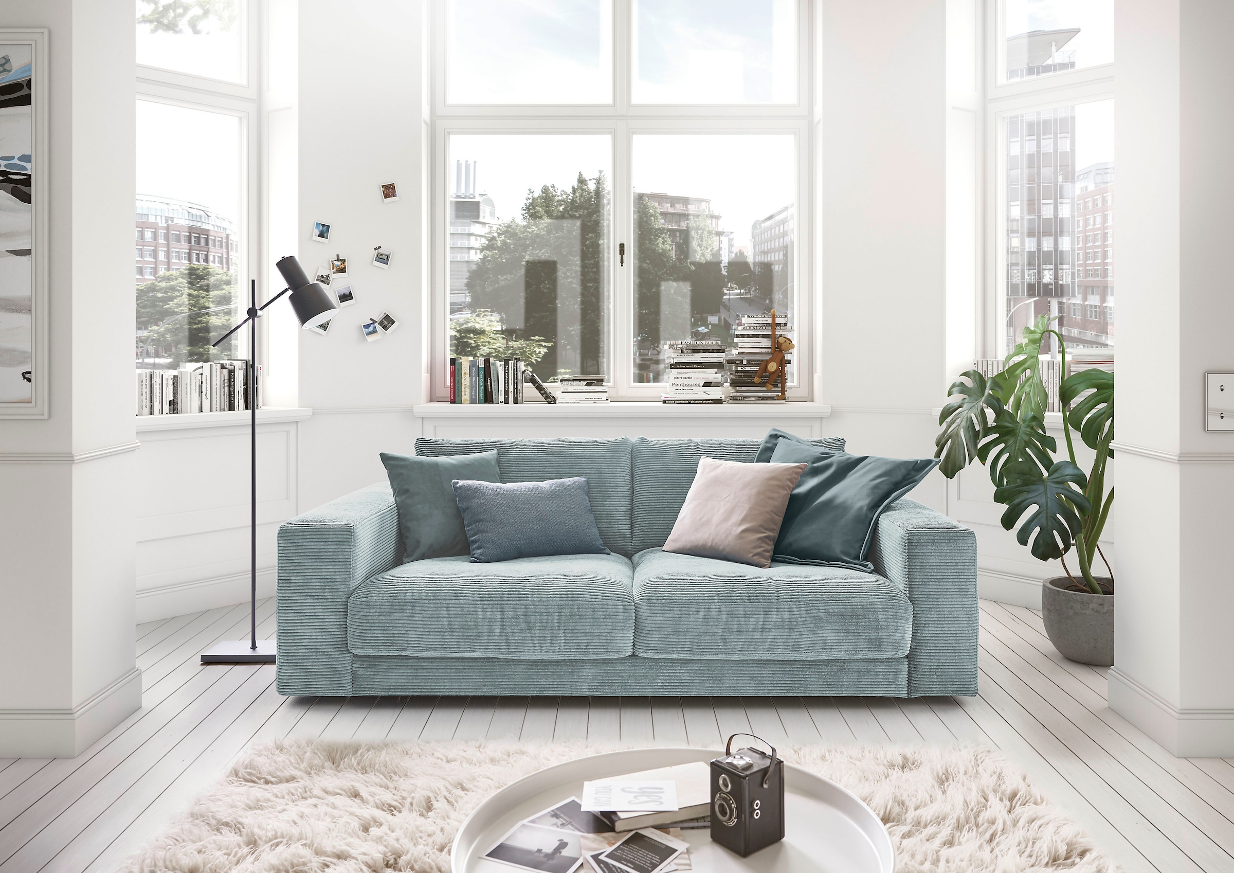 3C Candy 2-Sitzer »Enisa softig und legeres Big-Sofa, bequem und komfortabel«, Zeitloses und stylisches Loungemöbel, in Breitcord