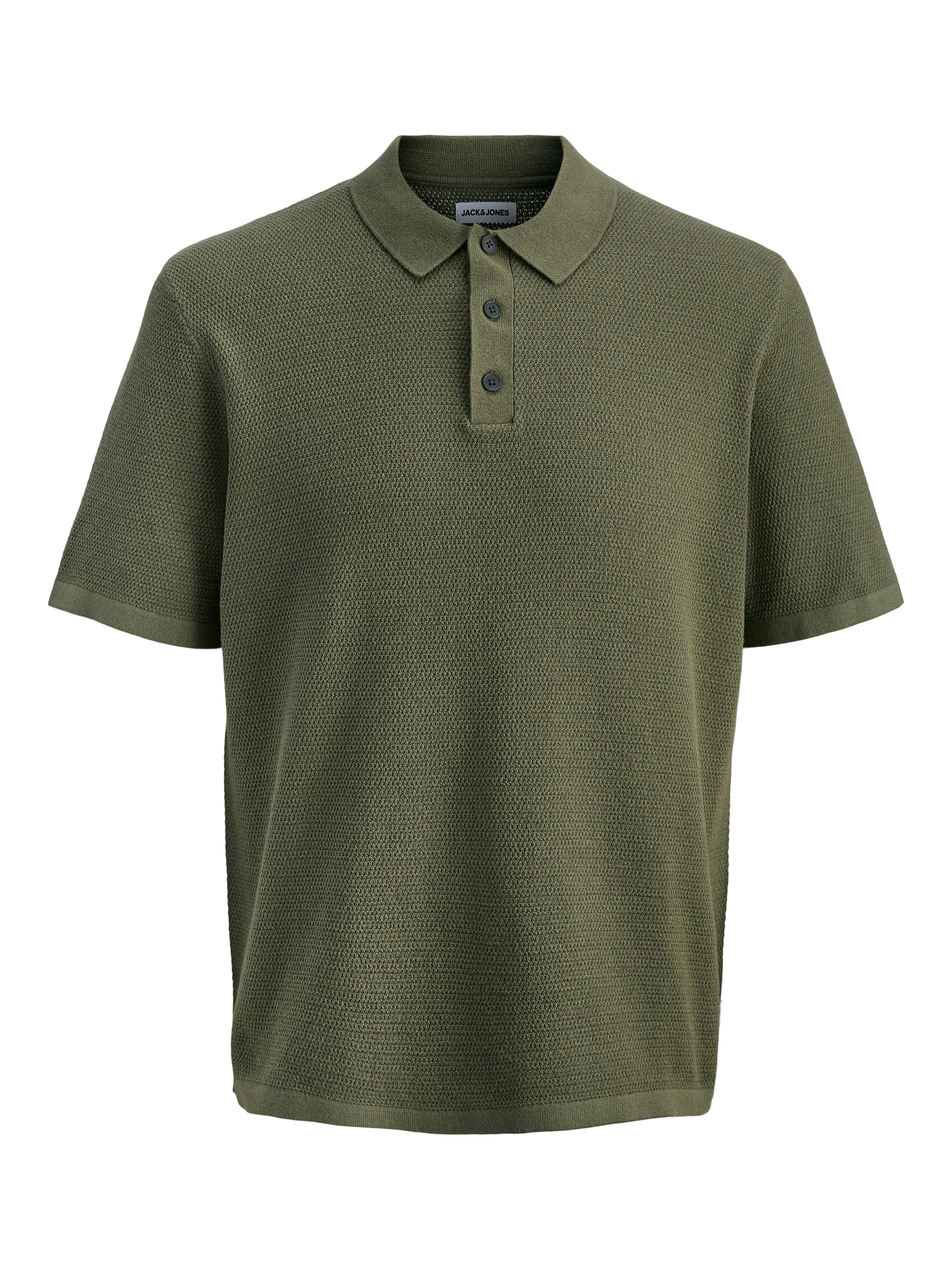 Jack & Jones Kurzarmpullover »JJEGEORGE KNIT POLO SS SN« mit Polo Kragen