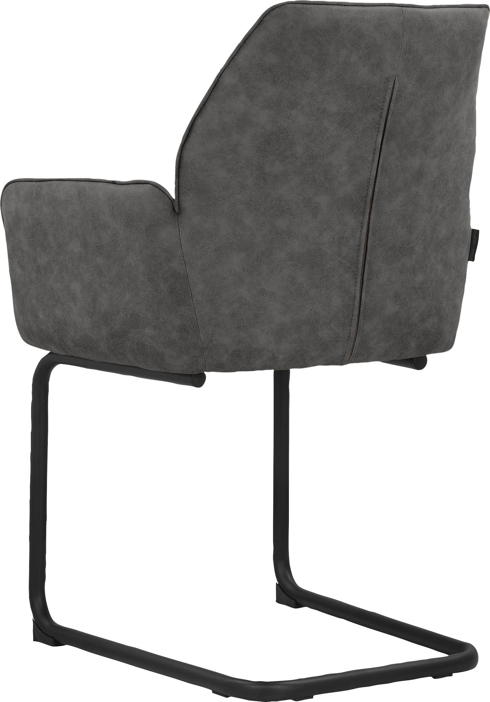 und of »Ginevra«, 2 Metall, gepolstert, OTTO 51 St., cm aus Sitz kaufen Armlehnstuhl bei Microfaser, Style mit Sitzhöhe Places Rücken Gestell