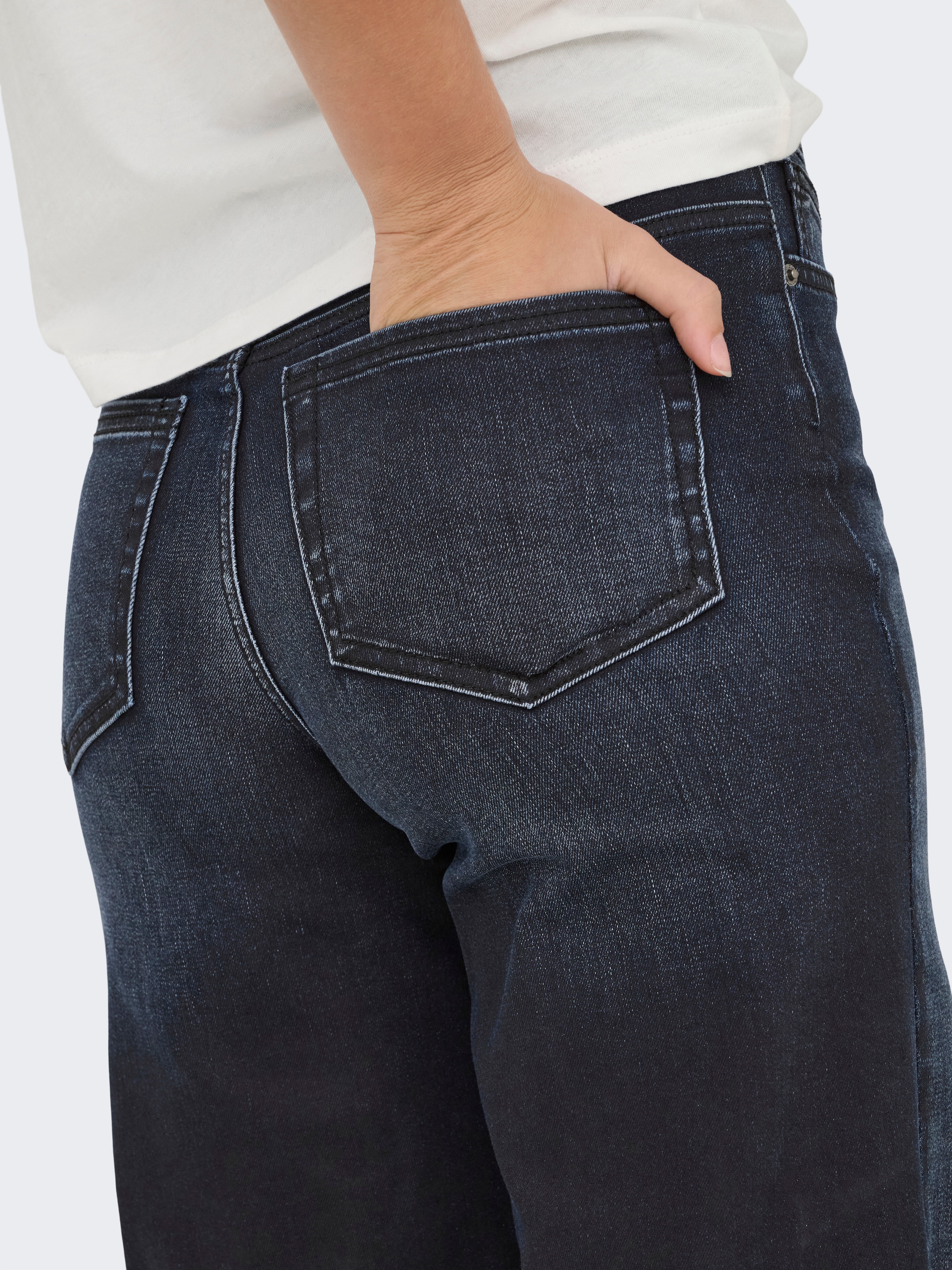 ONLY High-waist-Jeans »ONLMADISON BLUSH HW WD COAT DNM REA6NOOS«