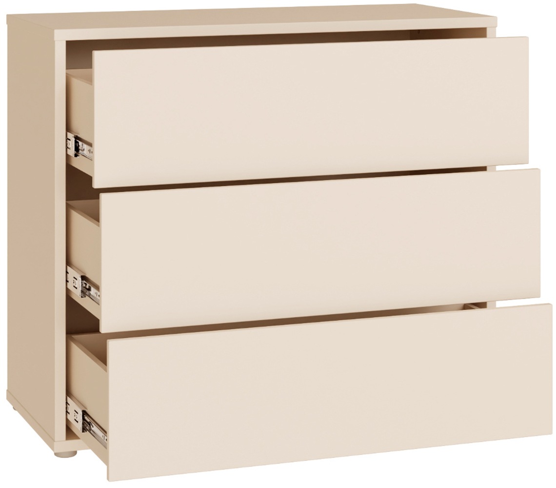 FORTE Kommode »Alice Springs, Kommode, 3 Schubkästen B/H/T 94,8/83,1/41,5« Schubkästen mit Vollauszug, grifflos,Push to open