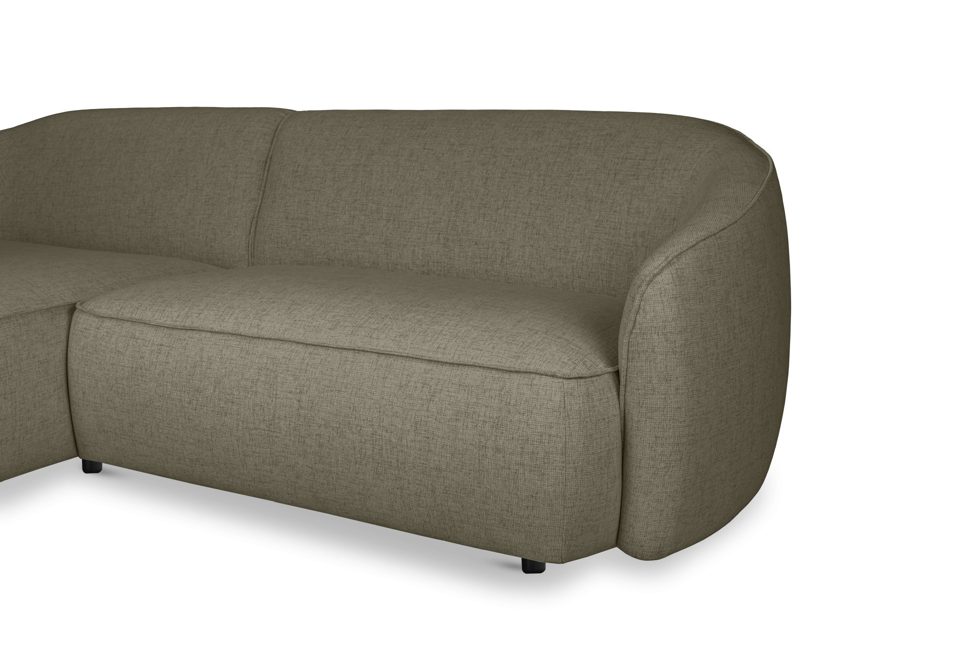 INOSIGN Ecksofa »Cosigo«, Breite 246 cm, 2 Chenille-Stoffe zur Auswahl, mit Kaltschaum