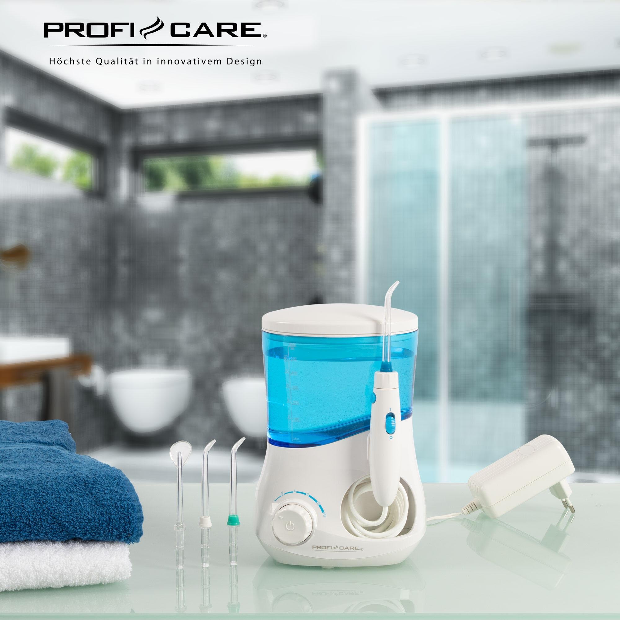 ProfiCare Munddusche »PC-MD 3005«, 4 St. Aufsätze, stufenlos regelbarer Wasserdruck