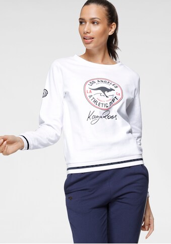 KangaROOS Sweatshirt, mit großem Retro Label-Druck im Collage-Look kaufen