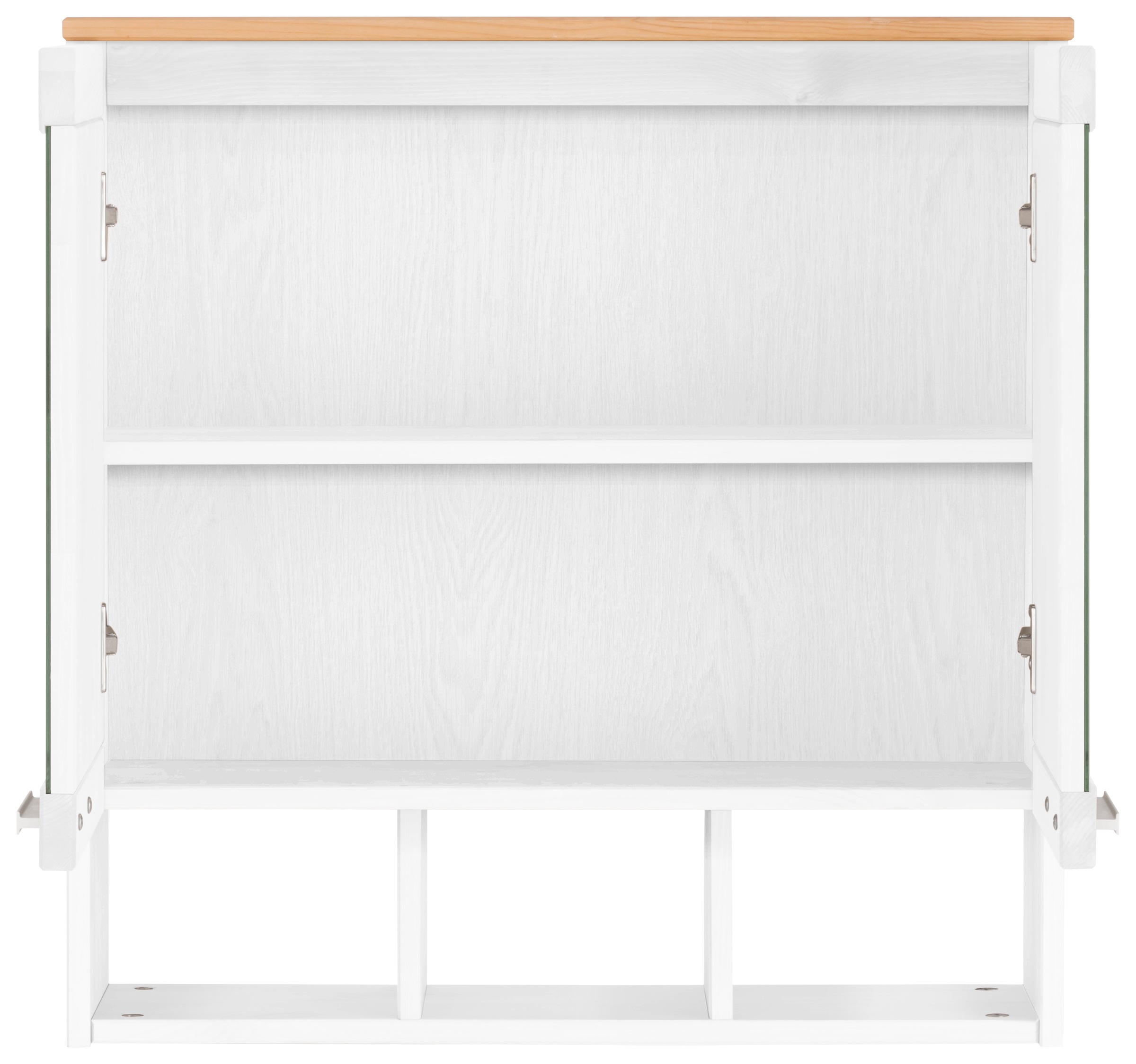 Home affaire Spiegelschrank »JOSIE«, Breite 60 cm, aus Massivholz, verstellbarer Einlegeboden, Metallgriffe