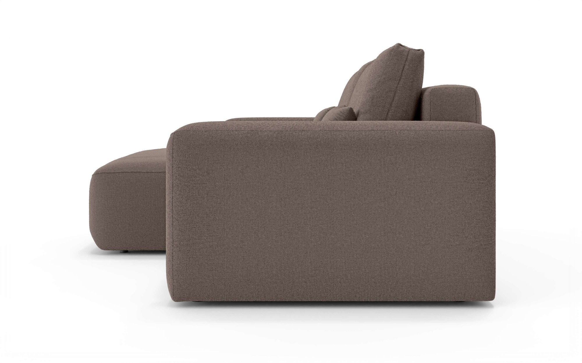OTTO home Ecksofa »MATTS Schlafsofa mit Bettkasten, Maße B/T/H: 265/159/89 cm«, L-Form mit Recamiere rechts oder links, hoher Sitzkomfort