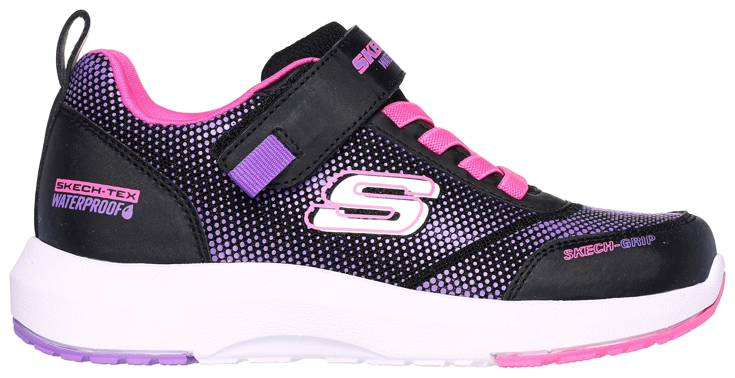 Skechers Sneaker »DYNAMIC TREAD«  , Freizeitschuh, Klettschuh mit glänzendem Textileinsatz
