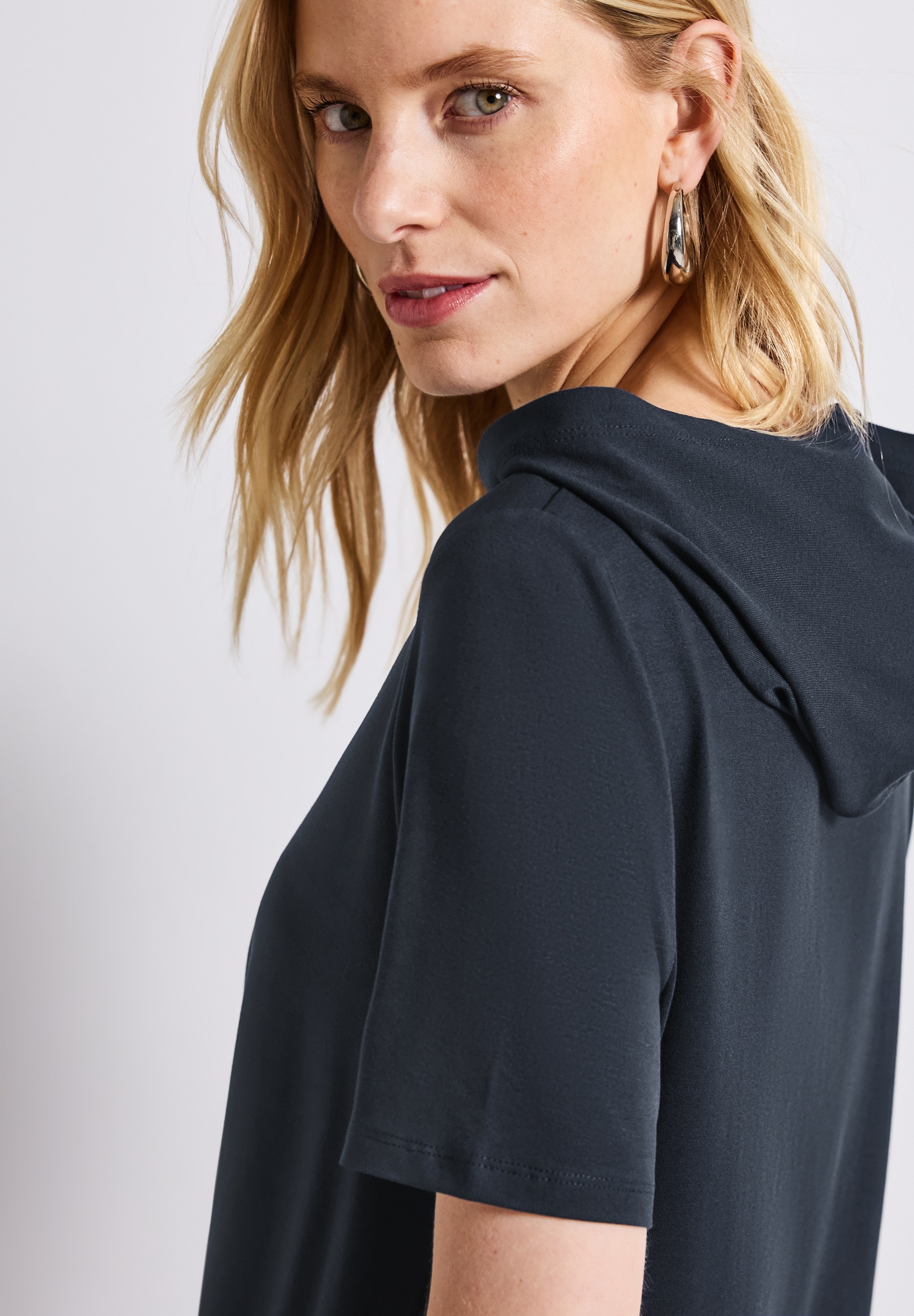 STREET ONE T-Shirt, mit Kapuze
