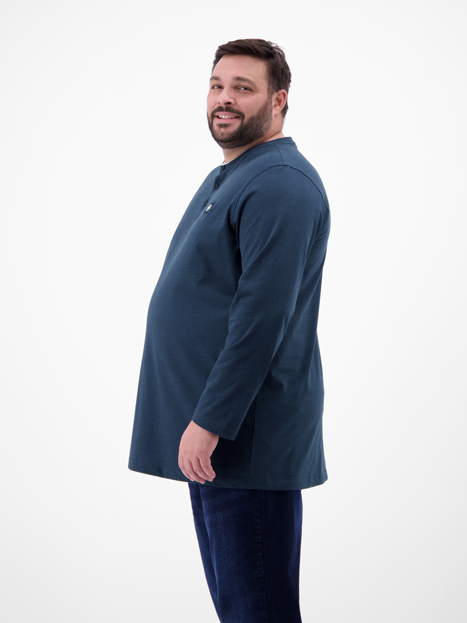 LERROS Sweatshirt »Serafino-Langarmshirt für Herren«
