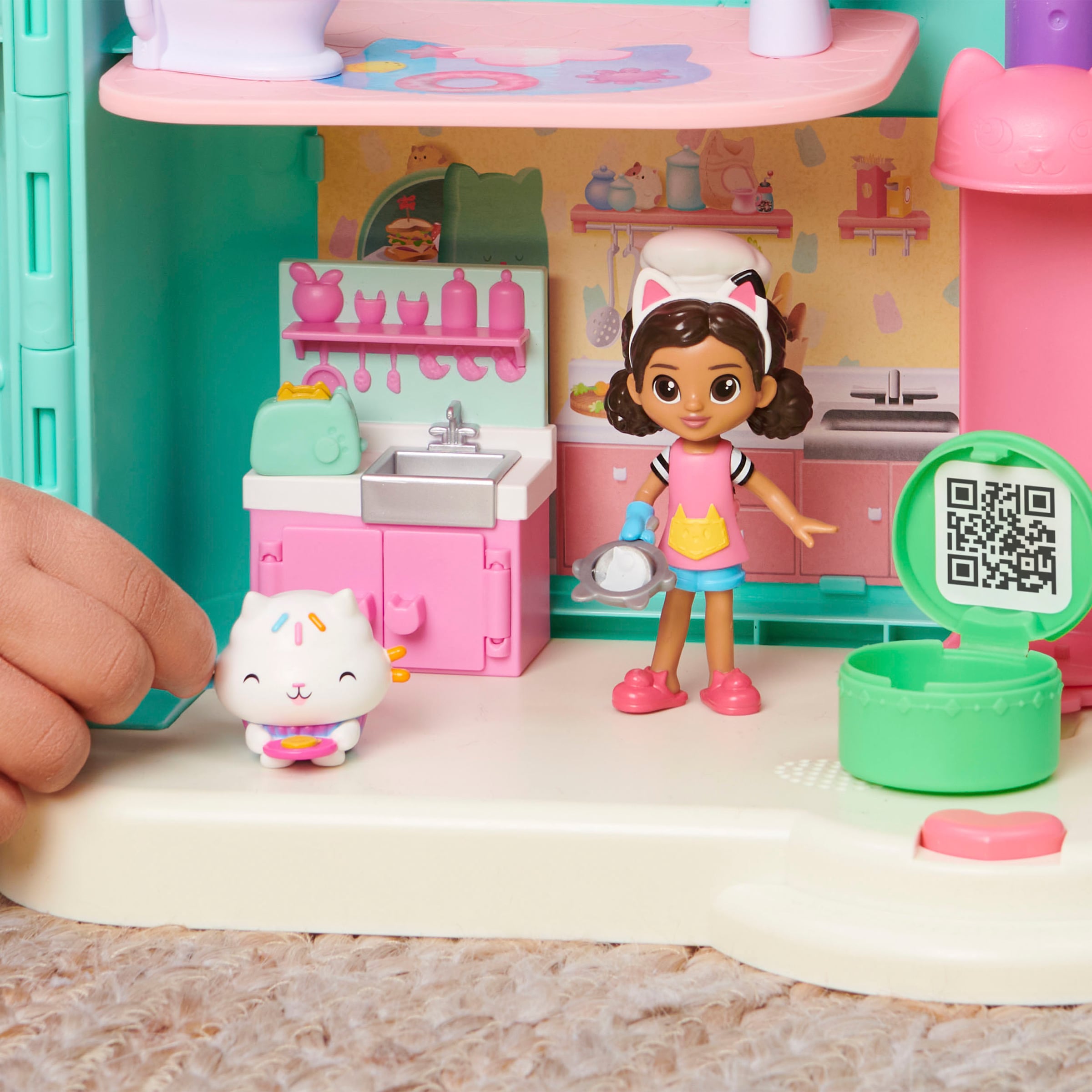 Spin Master Spielwelt »Gabby's Dollhouse - Cat-tivity Pack – Küchenset mit Cakey«, Cooking Gabby