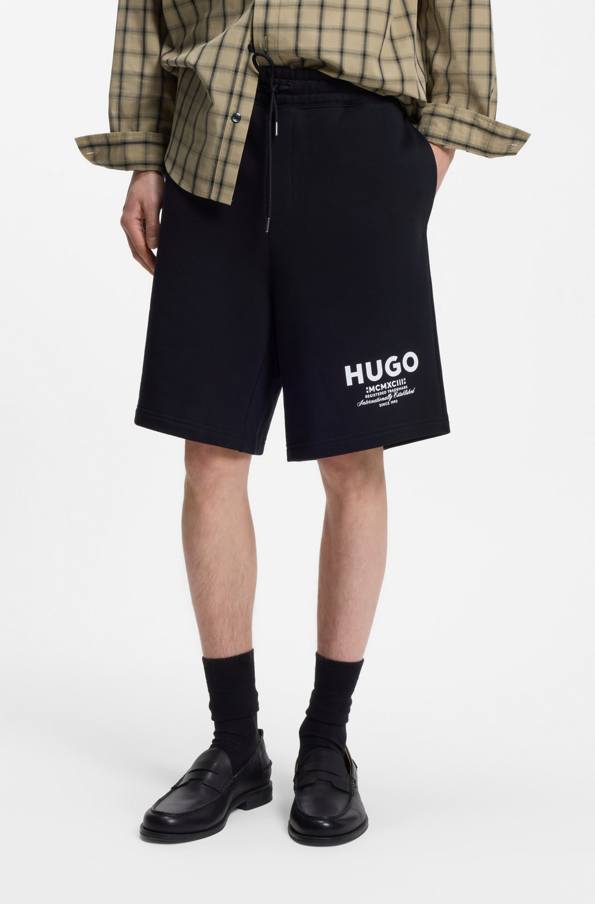 HUGO Blue Sweatshorts »Nomario«  mit großem Druck