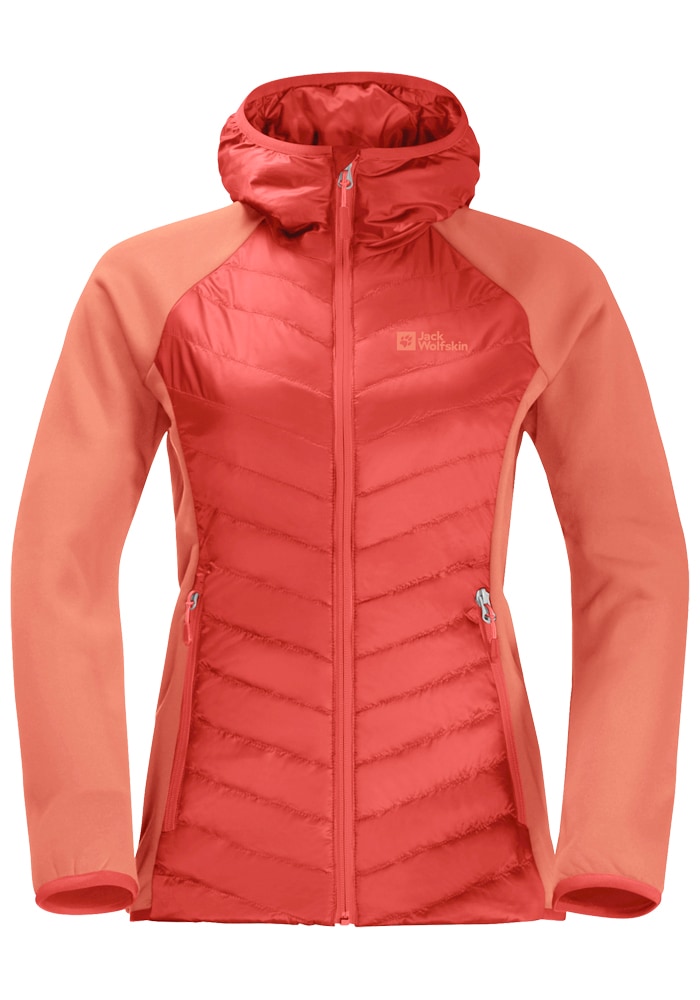 Jack Wolfskin Hybridjacke »ROUTEBURN PRO HYBRID W«, mit Kapuze