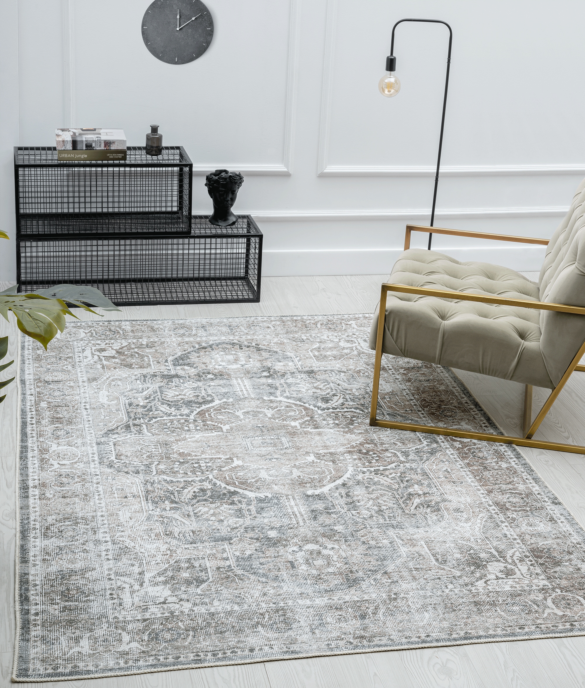 the carpet Teppich »Zen«, rechteckig, Vintage Wohnzimmer Teppich flachgewebe waschbar