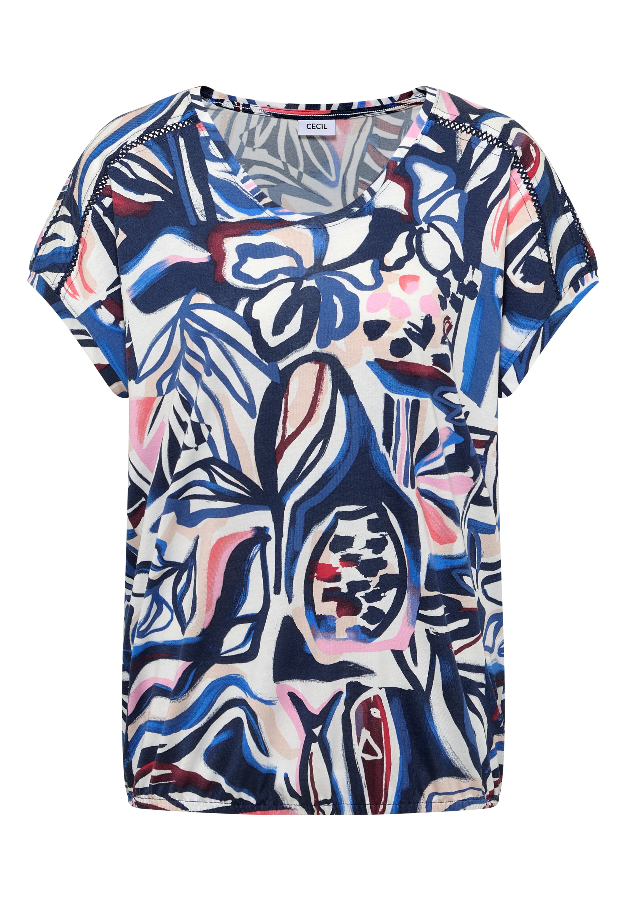 Cecil T-Shirt mit All-Over Print