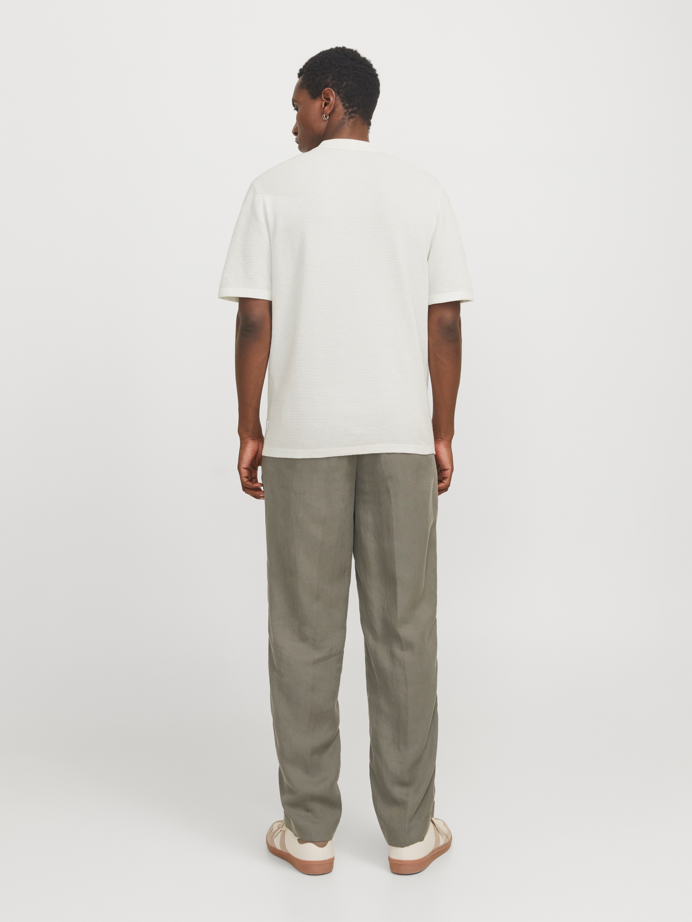 Jack & Jones Kurzarmpullover »JJEGEORGE KNIT POLO SS SN«, mit Polo Kragen