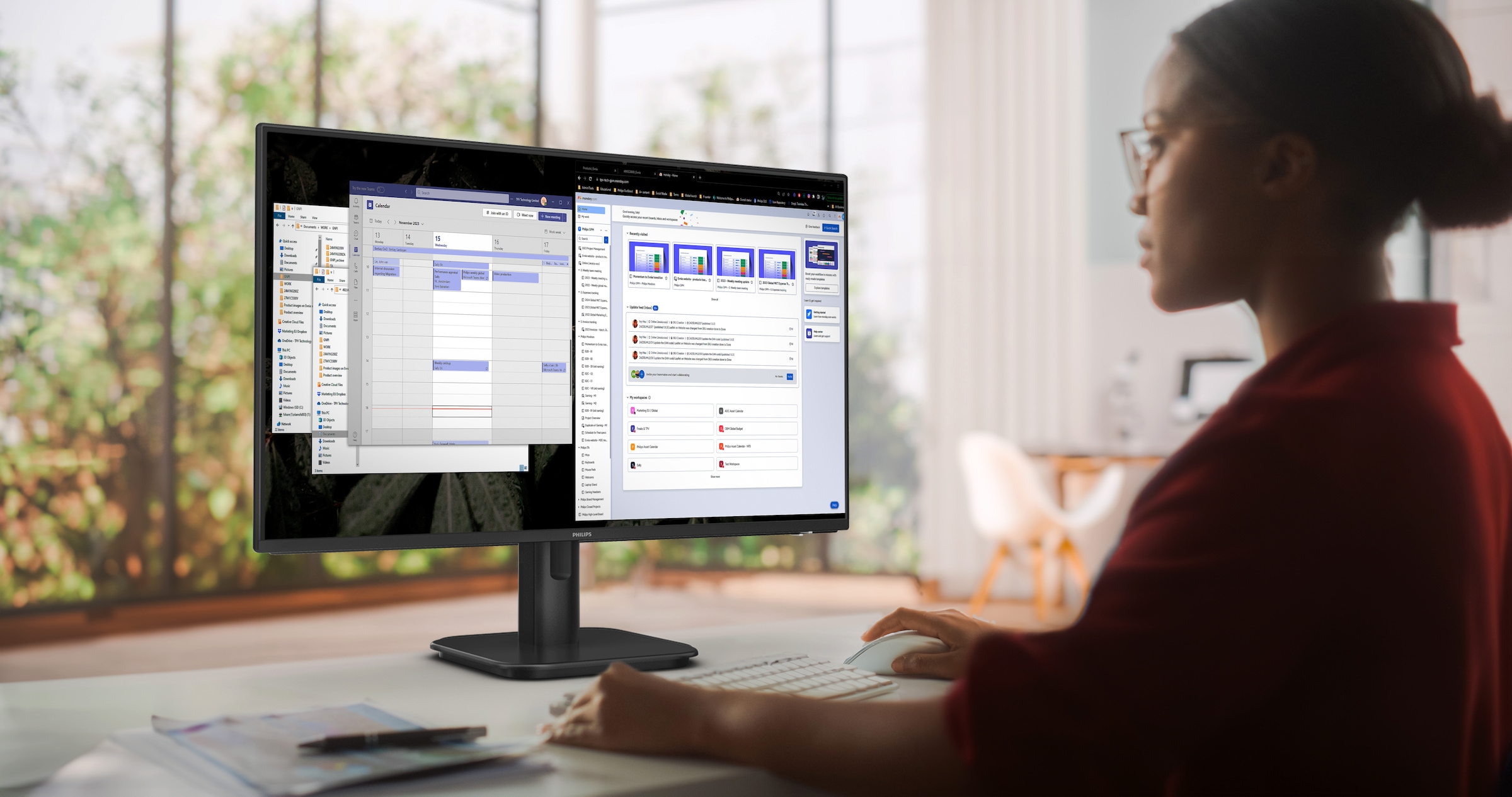 Philips LED-Monitor »27E1N1200A« 69 cm/27 ″  1920 x 1080 px Full HD 4 Reaktionszeit 120 Hz