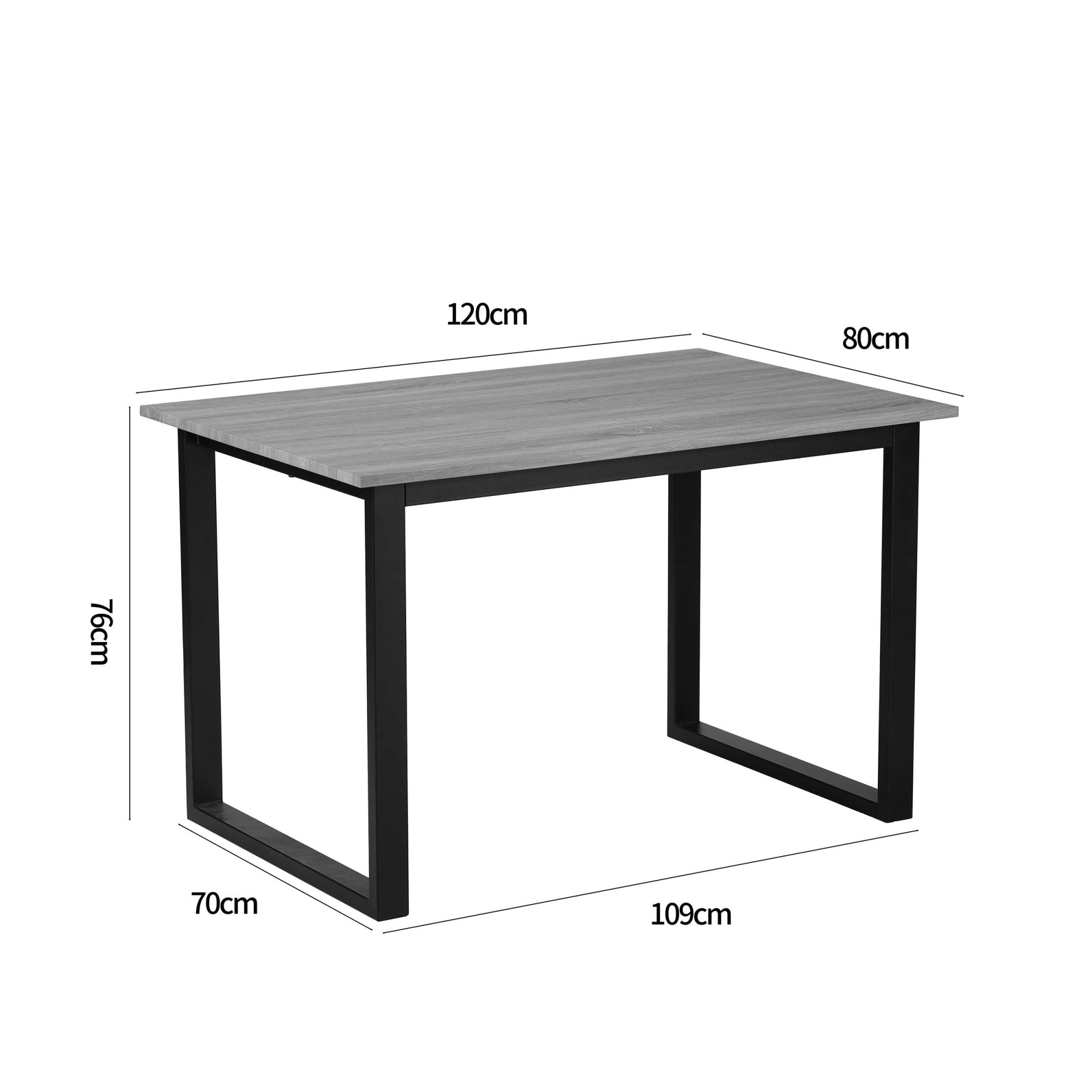 OTTO home Esstisch »Barcell« schwarzes Metallgestell, Plattenvarianten wählbar, sowie Größen