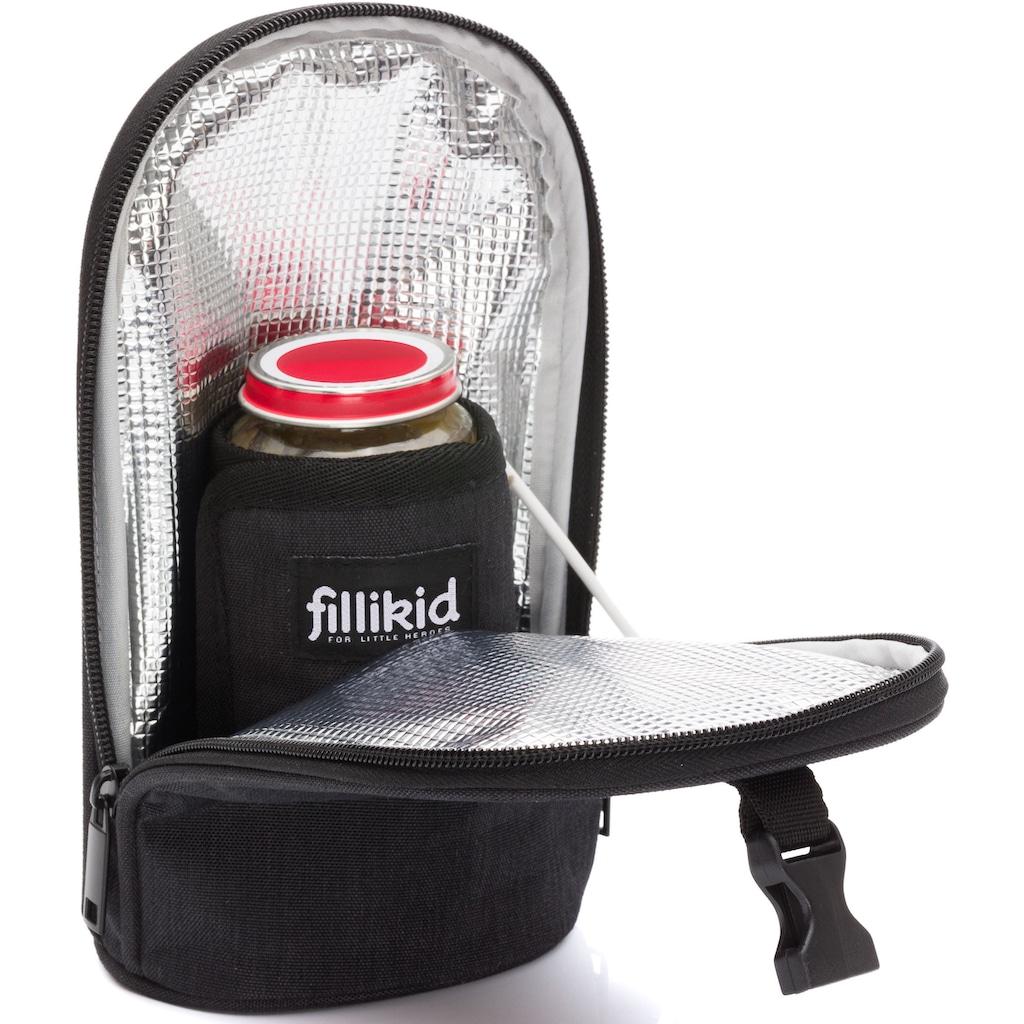 Fillikid Babyflaschenwärmer »schwarz melange«, (Set, 2 tlg.), mit USB Anschluss zum Erwärmen der Babyflasche