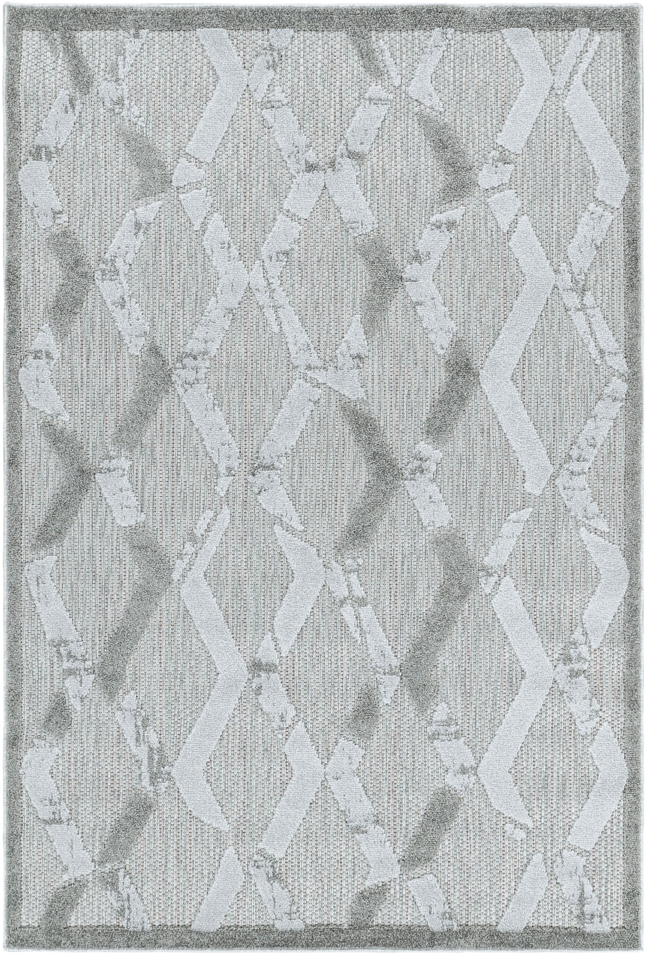 Ayyildiz Teppiche Teppich »BAHAMA 5158«, rechteckig, 8 mm Höhe, Läufer, Flachflor mit Hoch-Tief-Struktur, In-und Outdoor geeignet