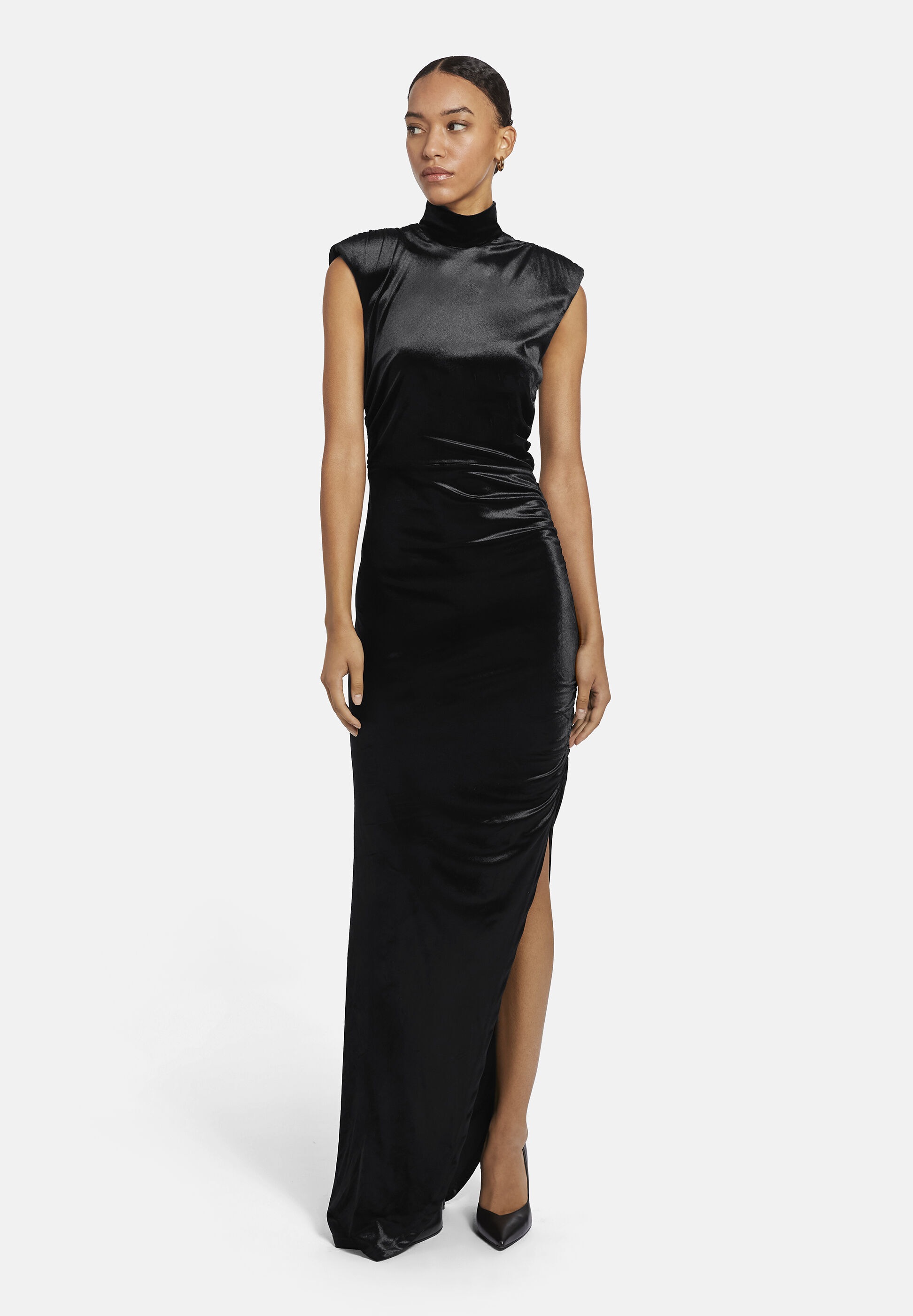 Nicowa Abendkleid »GIUWIA« aus Samt mit Rockschlitz