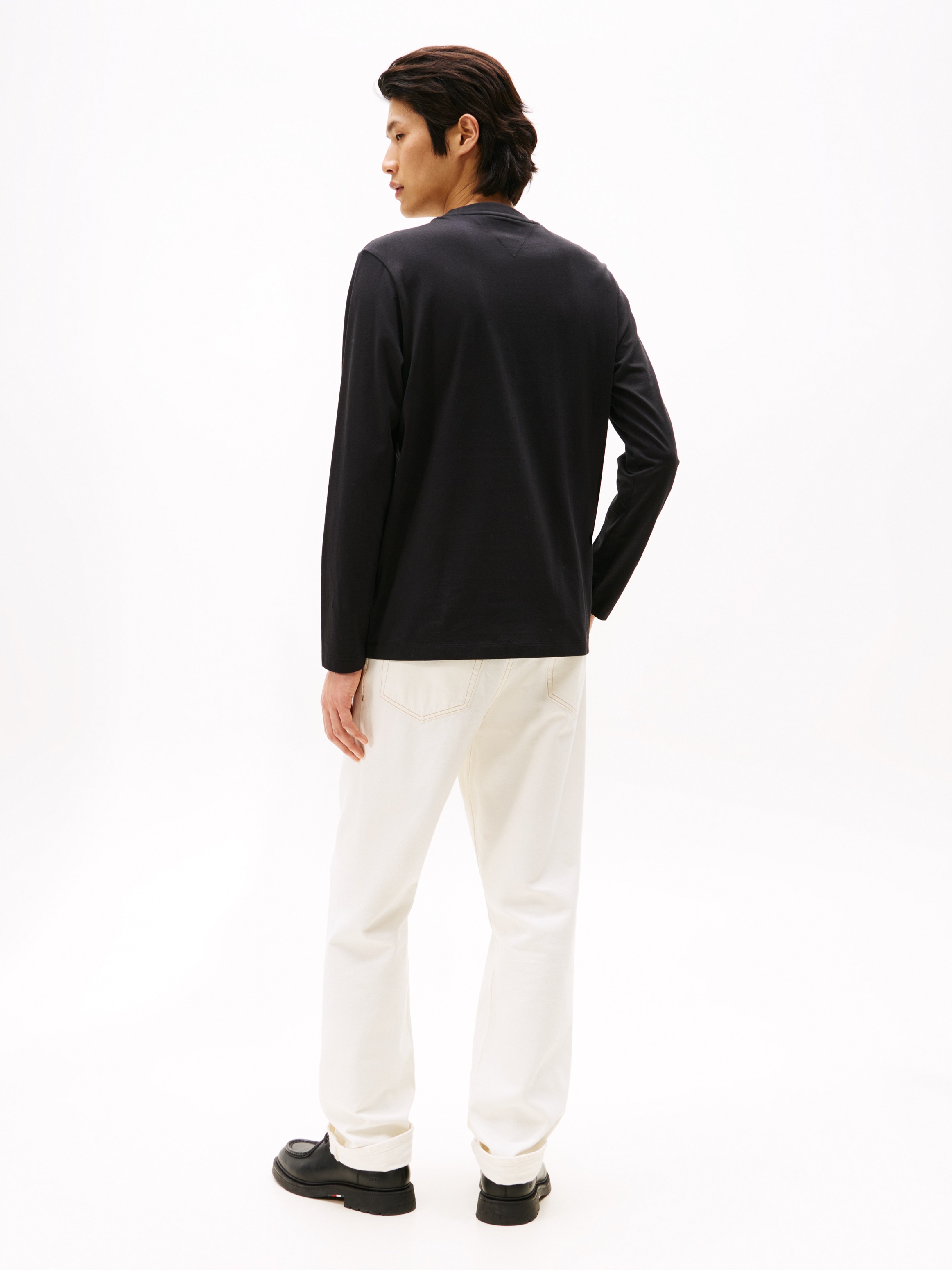 Tommy Hilfiger Langarmshirt »LINEAR FLAG GRAPHIC«, Jersey, Rundhals, Regular Fit, Longsleeve