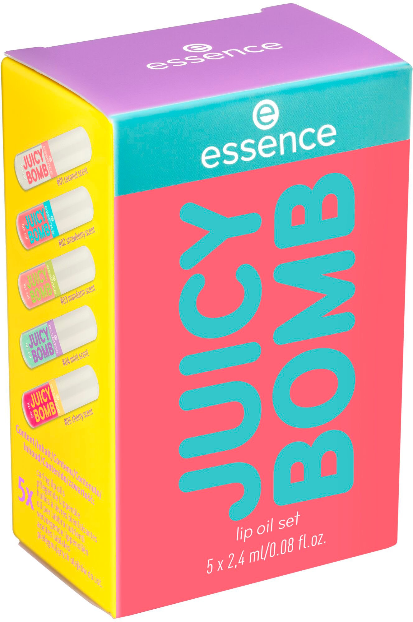 Essence Lippenpflege-Set »JUICY BOMB lip oil set 01« mit ultra-shiny-Finish