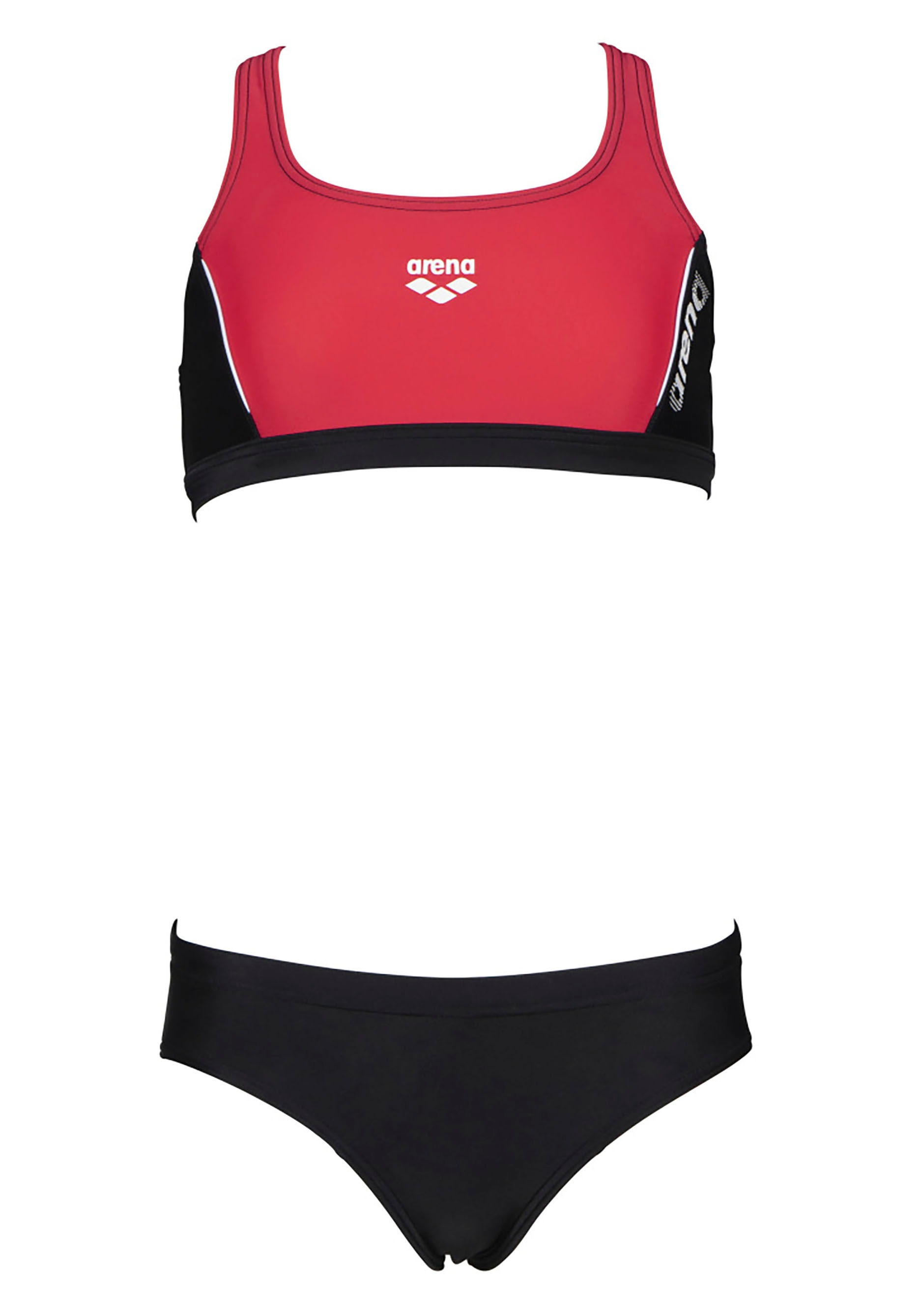 Arena Bustier-Bikini, mit Markenschriftzug