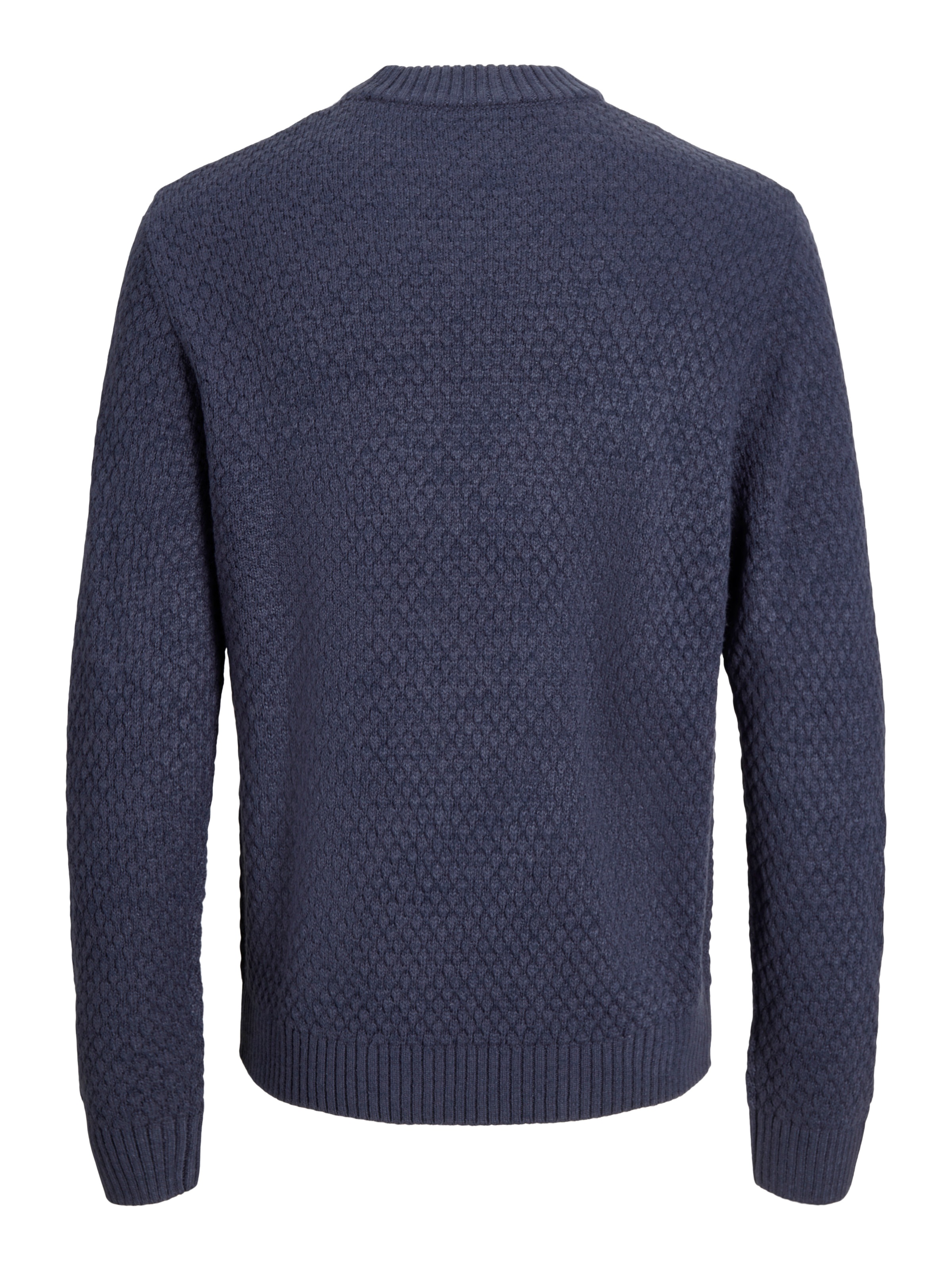 Jack & Jones Rundhalspullover »JJBLAKE KNIT CREW NECK SN« Materialmix, relaxed fit