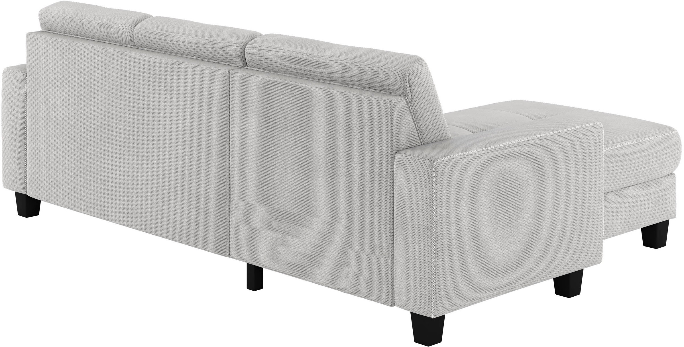 Places of Style Ecksofa »Varese«, wahlweise mit Bettfunktion und Bettkasten