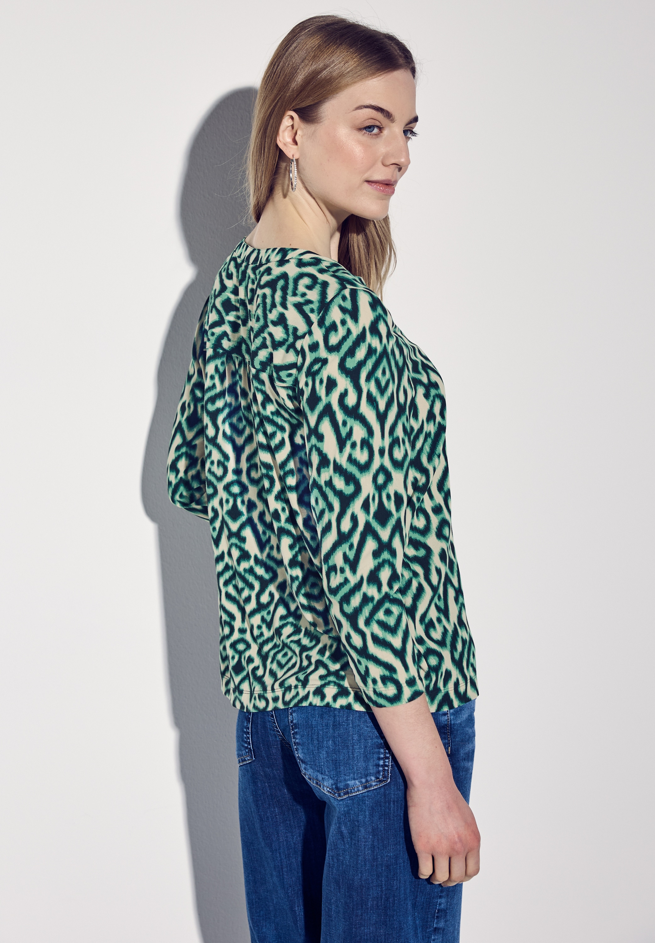STREET ONE 3/4-Arm-Shirt, mit grafischem Muster