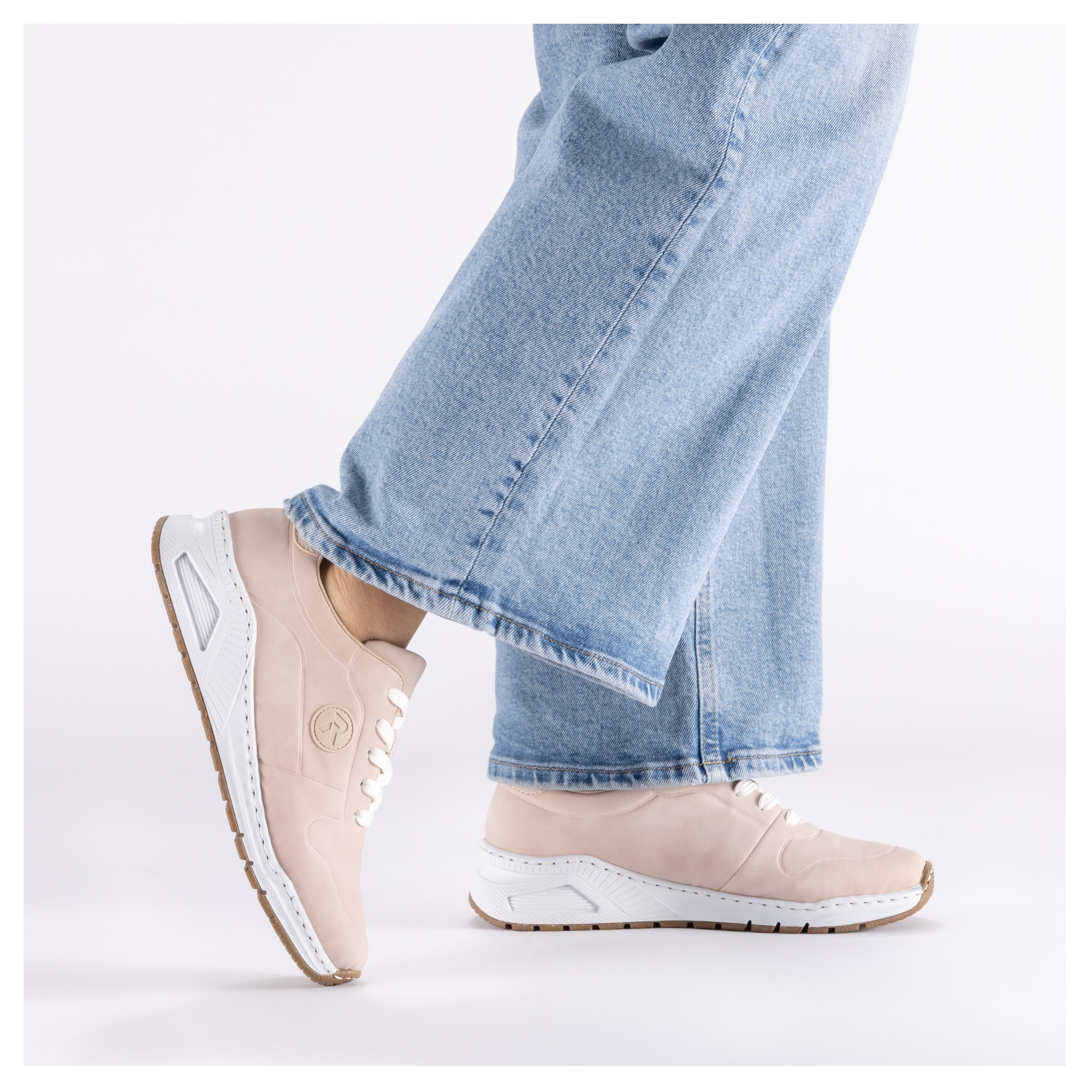 Rieker Sneaker  mit MemoSoft-Innensohle, Freizeitschuh, Halbschuh, Schnürschuh