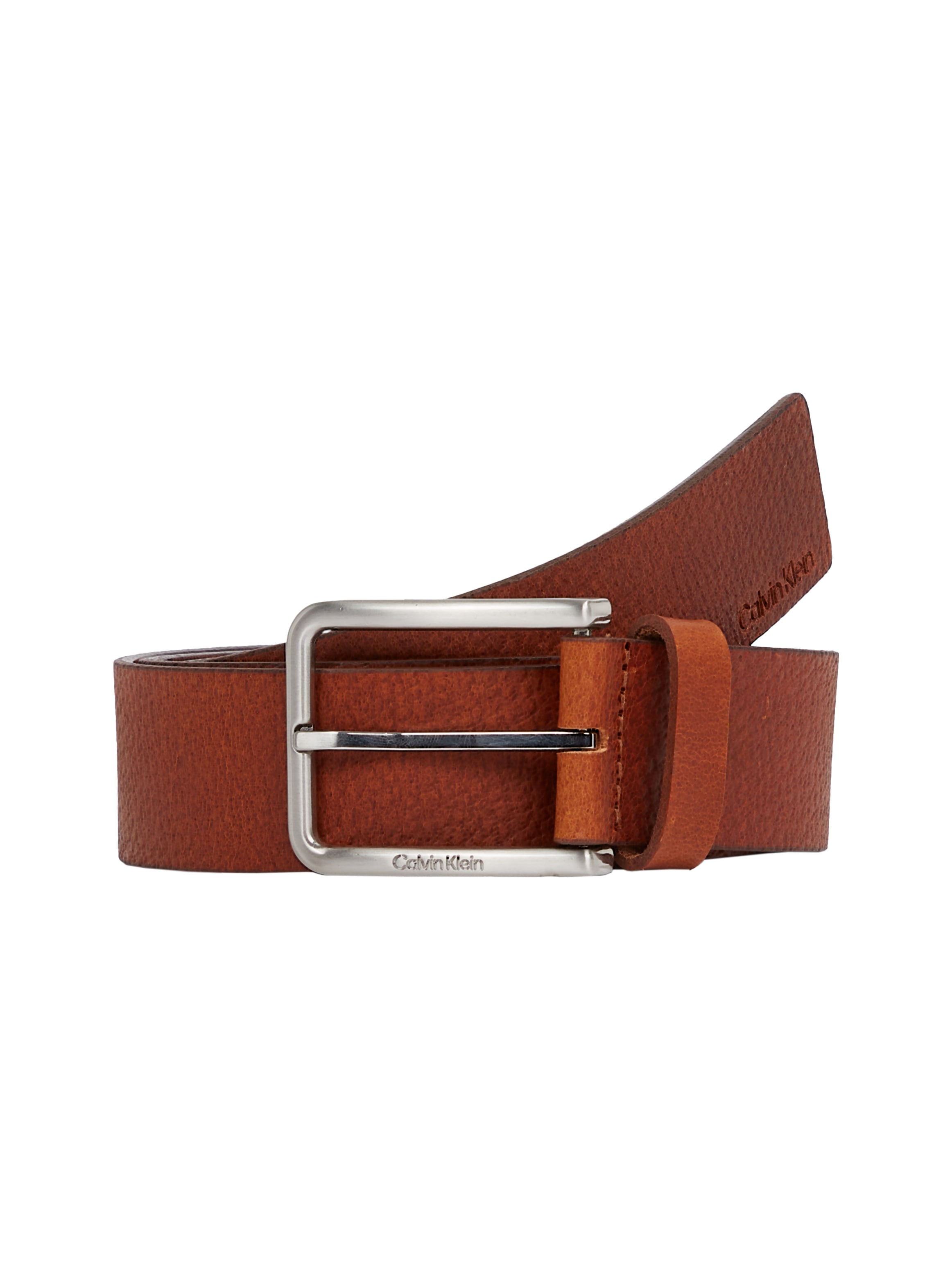 Calvin Klein Ledergürtel »WARMTH PB 35MM«, Logodruck, Einfachdornschließe