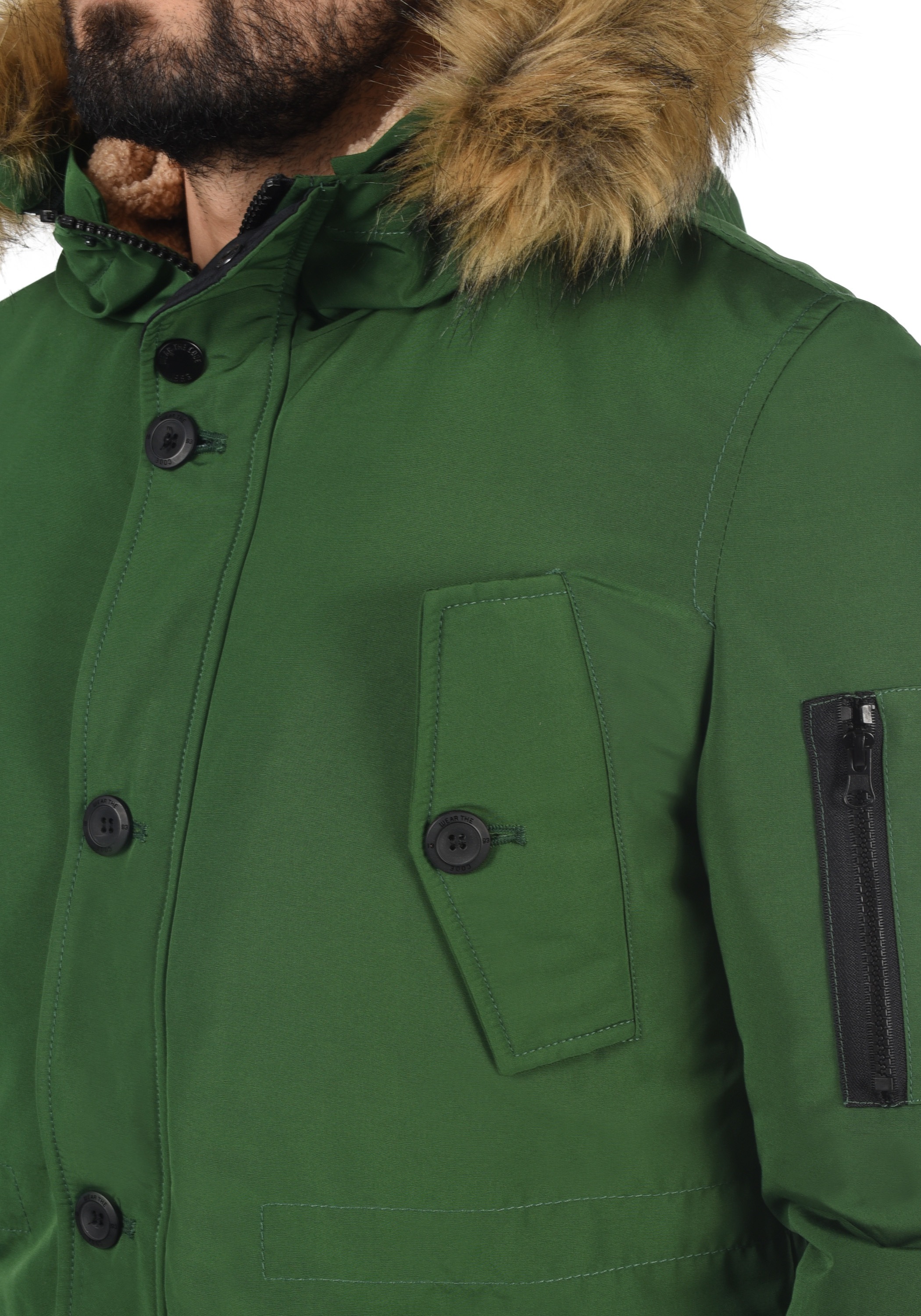 Indicode Langmantel »Parka IDRuffy«