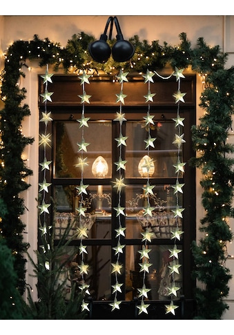 Lichtervorhang »Weihnachtsdeko aussen«, 60 St.-flammig, LED-Tür-Vorhang