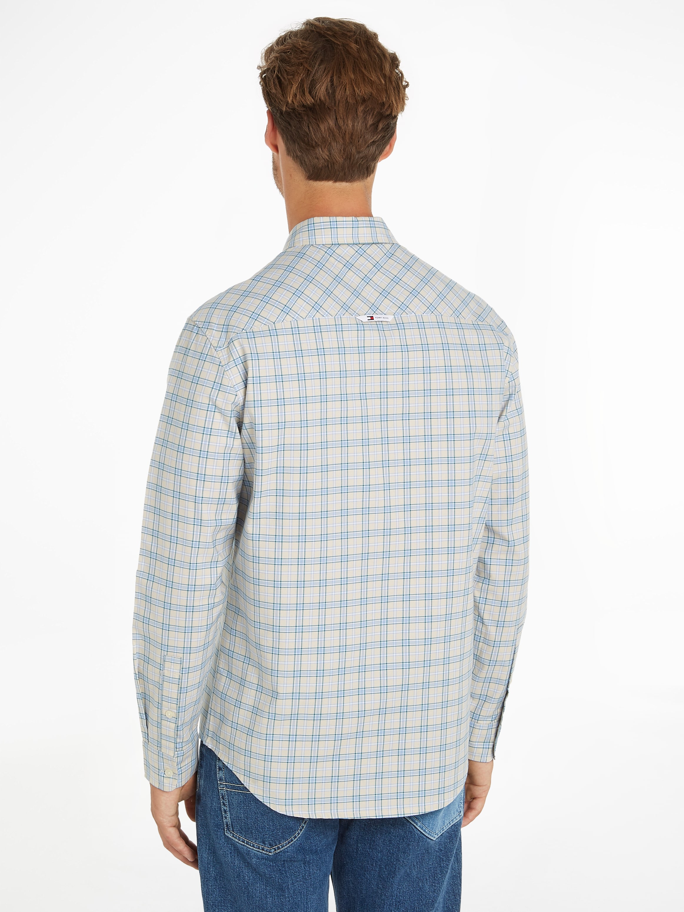Tommy Jeans Langarmhemd »TJM REG OXFORD CHECK SHIRT«