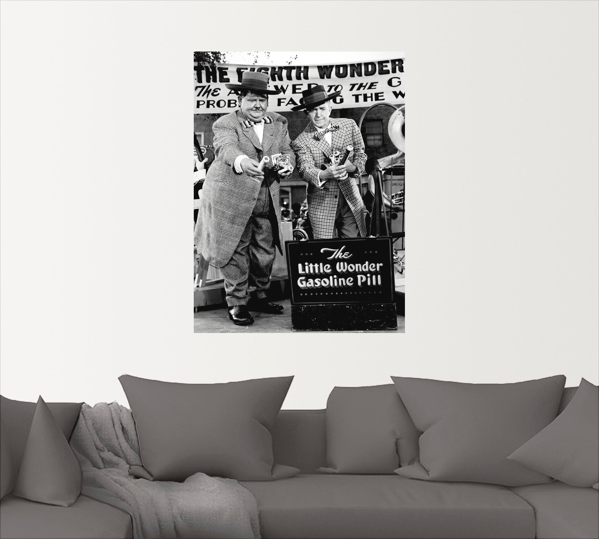 Artland Wandbild »Dick und Doof und die Wunderpille, 1943«, Stars, (1 St.), als Leinwandbild, Poster, Wandaufkleber in verschied. Größen