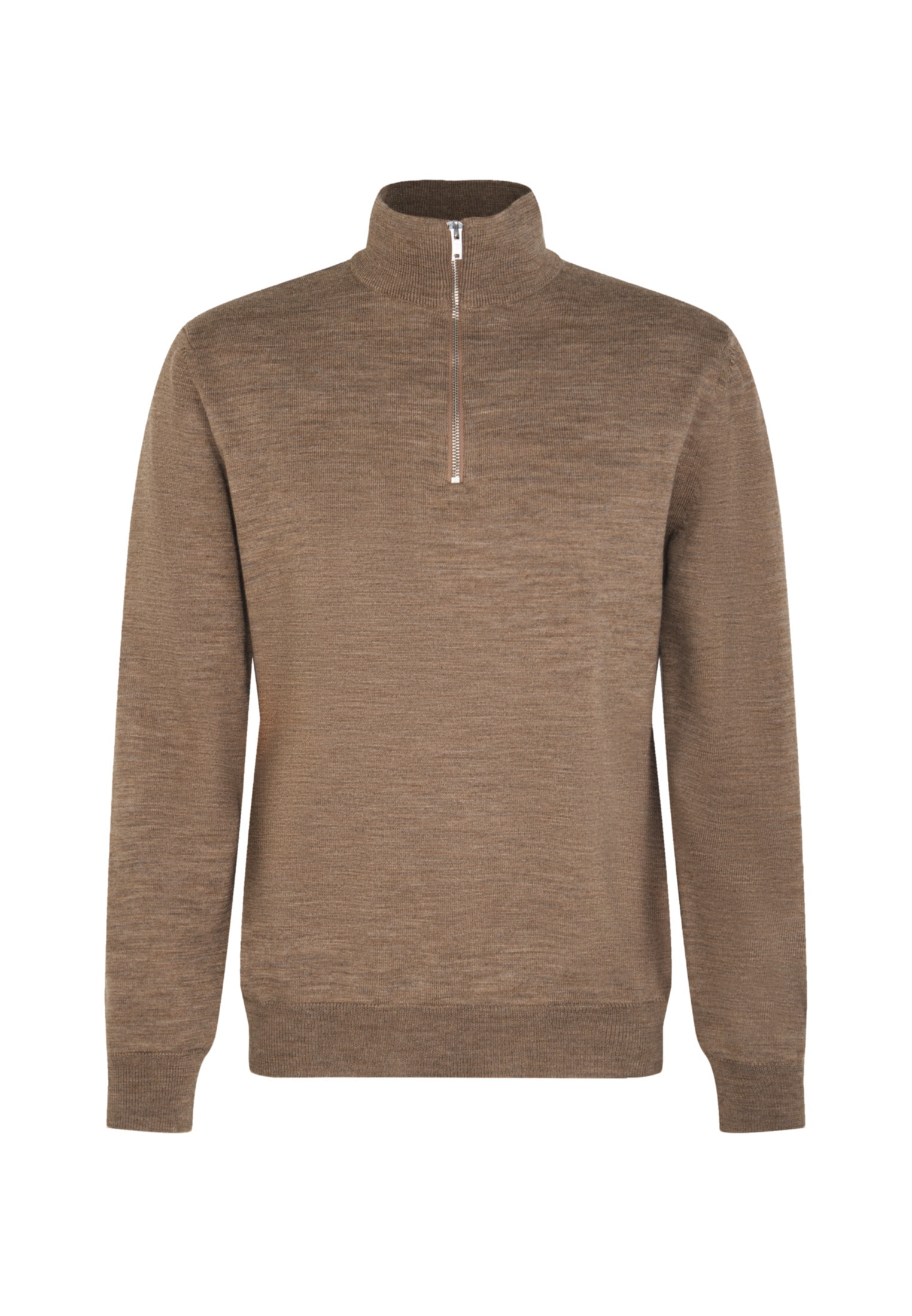 seidensticker Strickpullover »Schwarze Rose«, Quarter Zip Uni