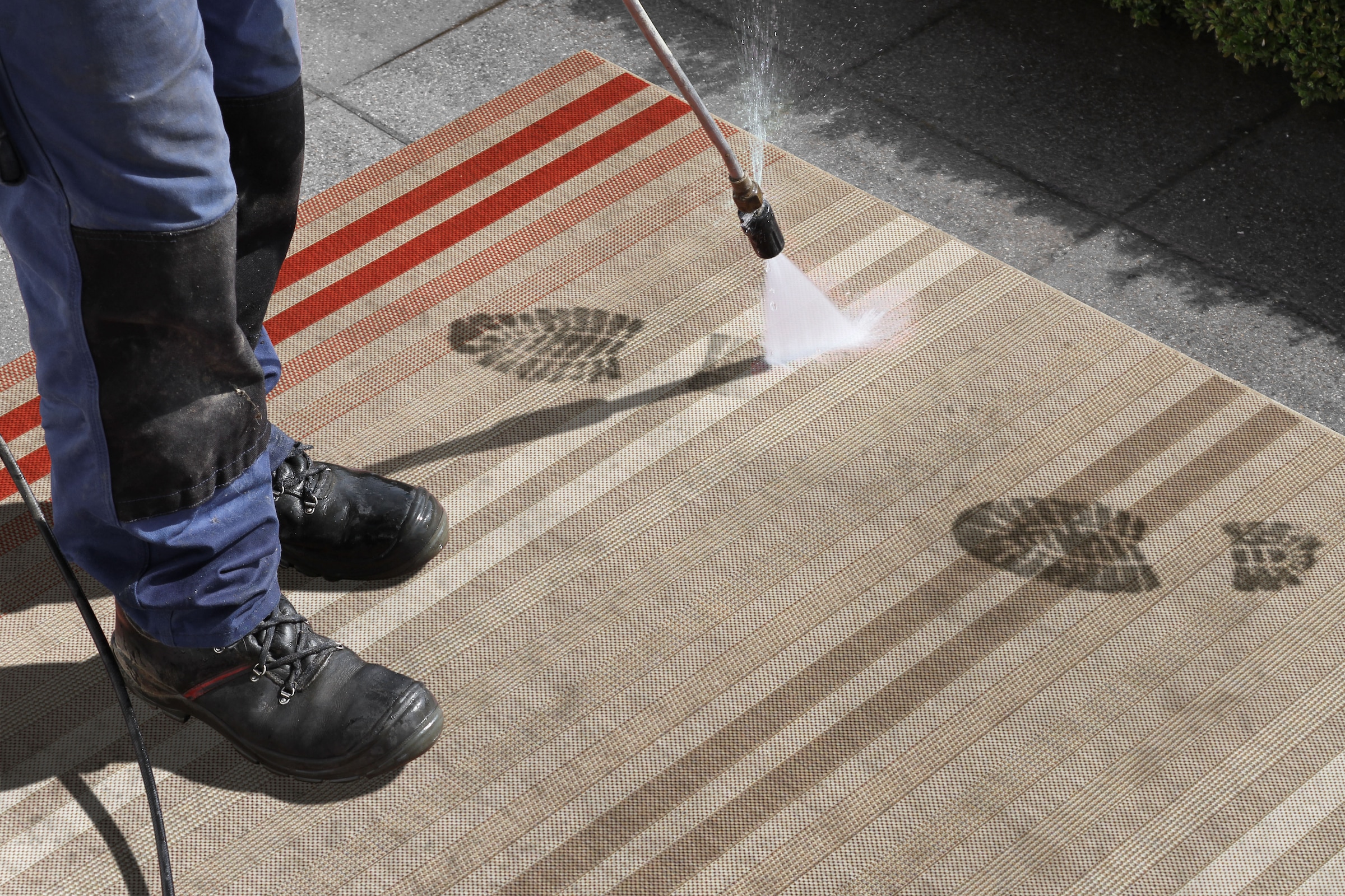 NORTHRUGS Läufer »Paros«, rechteckig, 8 mm Höhe, Streifen Design, Robust, Pflegeleicht, Flachgewebe