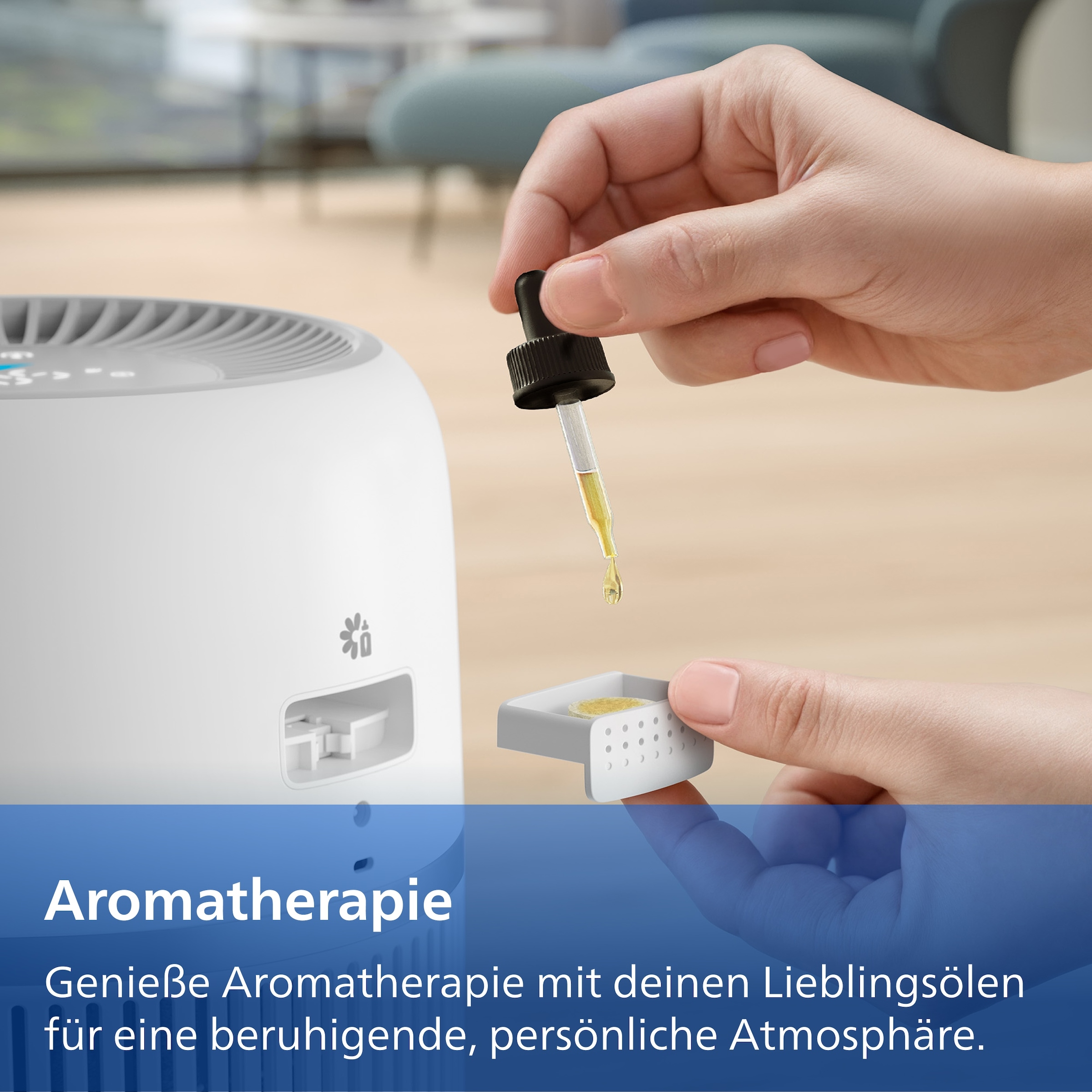 Philips Luftbefeuchter »HU4210/04 4000 Series mit 300ml/h Befeuchtungsrate« 3,5 l Wassertank , für Räume bis 44 m², mit App-Verbindung