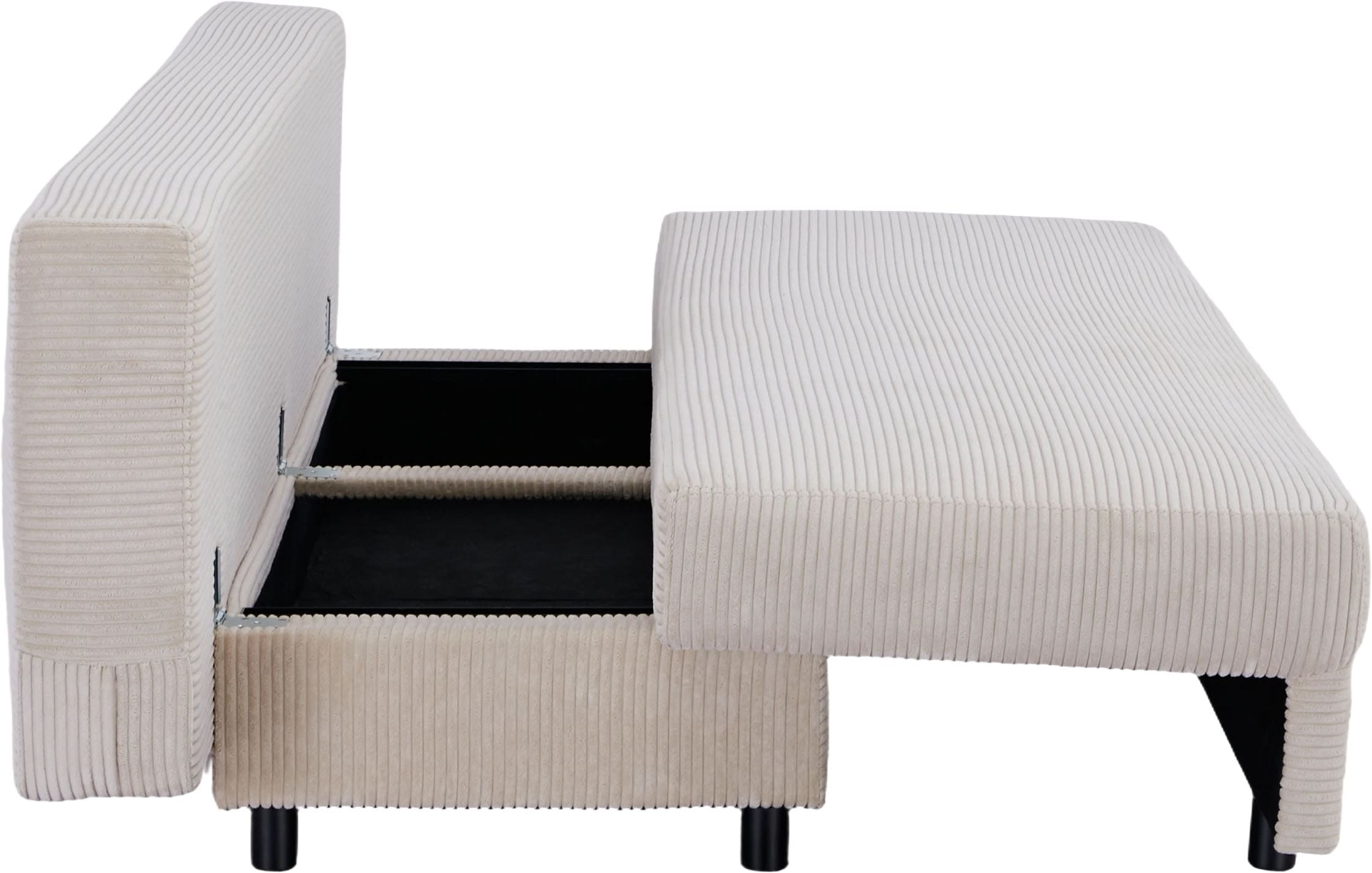 OTTO home Schlafsofa »ONNIKO Cord, Breite: 192 cm, Liegefläche 121x192 cm, softer Cord-Bezug« mit Bettfunktion & Bettkasten