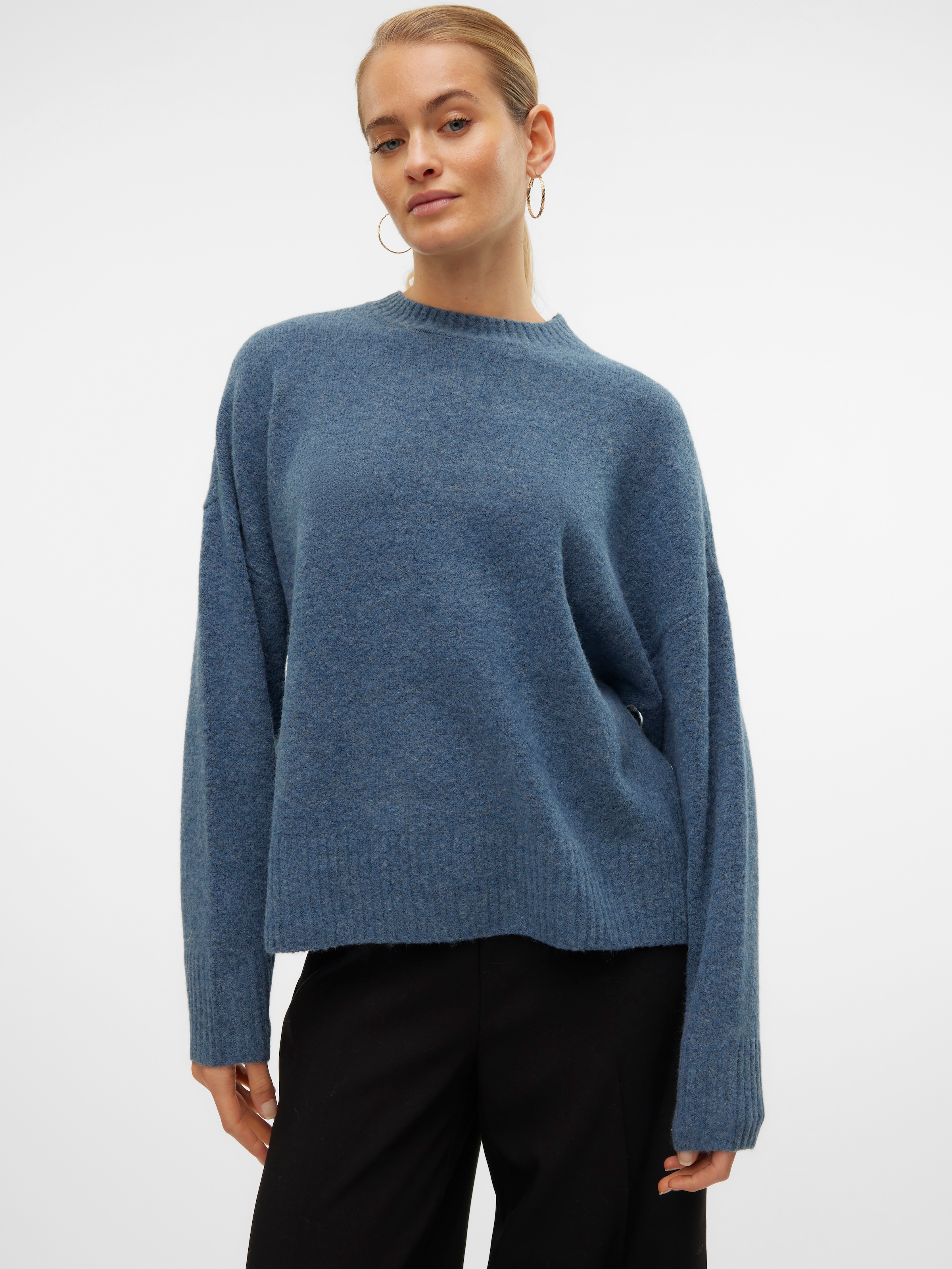 Vero Moda Strickpullover »VMBOOM LS O-NECK PULLOVER GA NOOS«